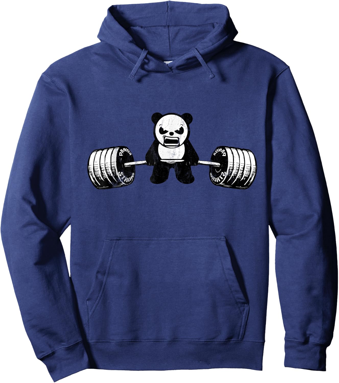 Panda Bear Deadlifts - Weightlifting Gym Design Hoodie - Hoodie | Navy