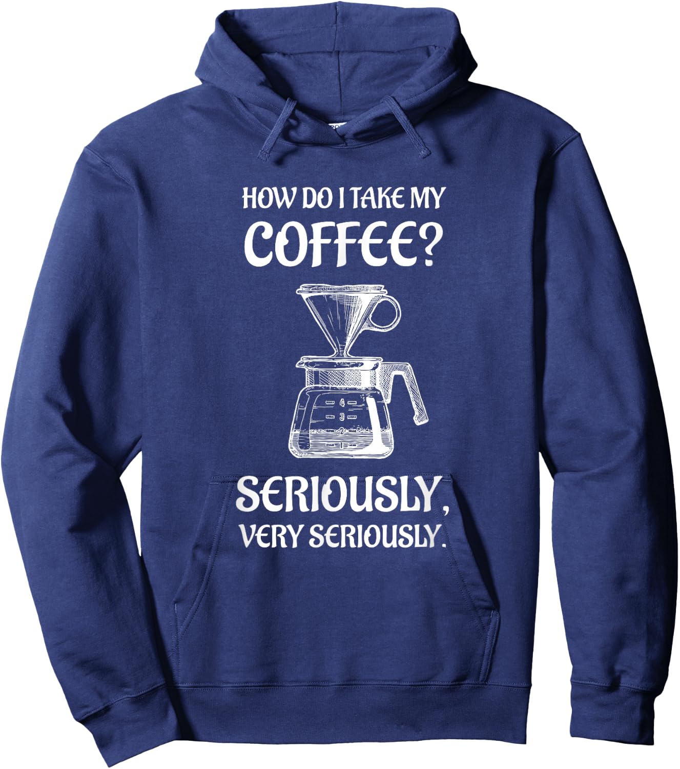 Fun for the Coffee Snob and Barista Hoodie - Hoodie | Navy