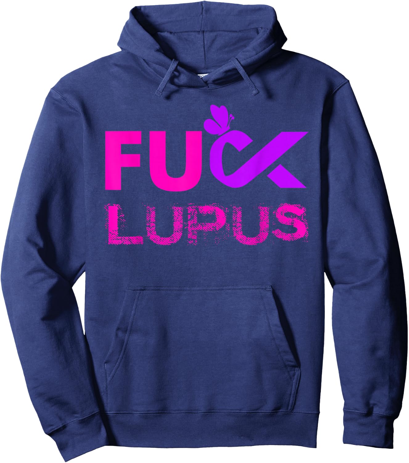 Fuck Lupus Awareness 1 Hoodie - Hoodie | Navy