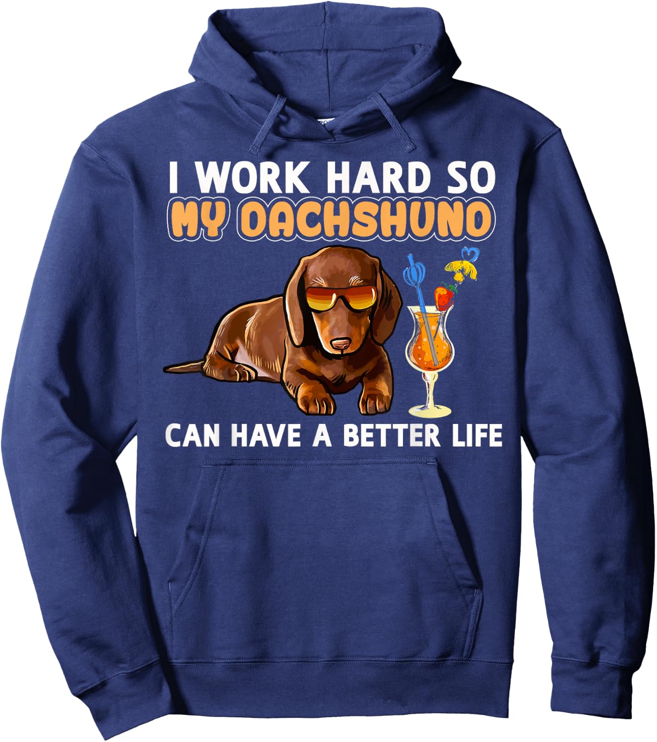 Funny Dachshund Shirt Dachshund Lover Gifts Hoodie - Hoodie | Navy
