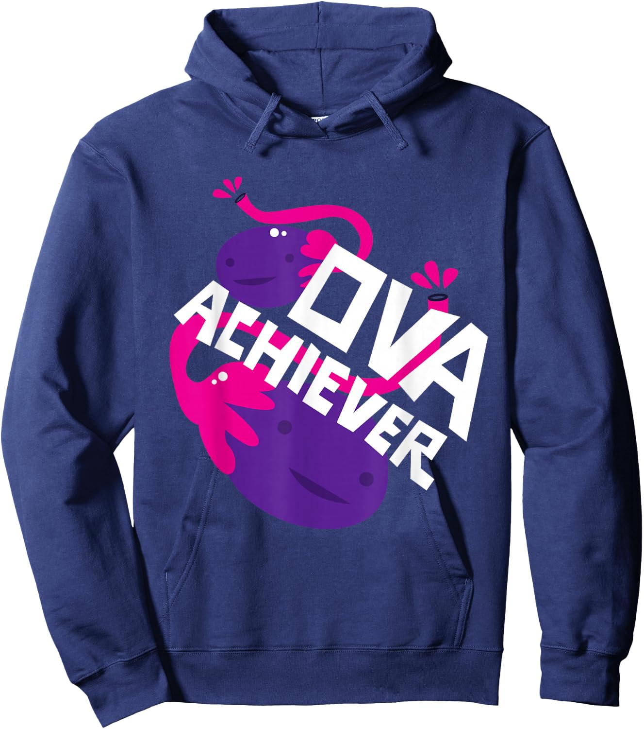 Ova Achiever Shirt Ovary Gift Hoodie - Hoodie | Navy