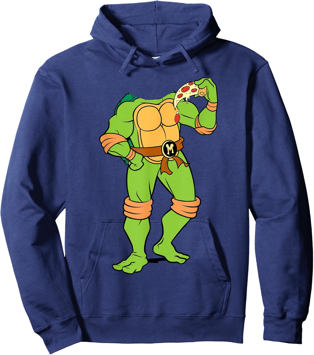 TMNT Michelangelo Headless Hoodie - Hoodie | Navy