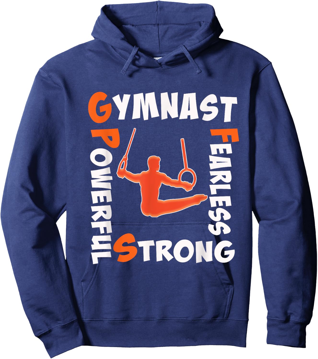 Top Best Funny Boys & Gymnastics Strong Gift Hoodie - Hoodie | Navy