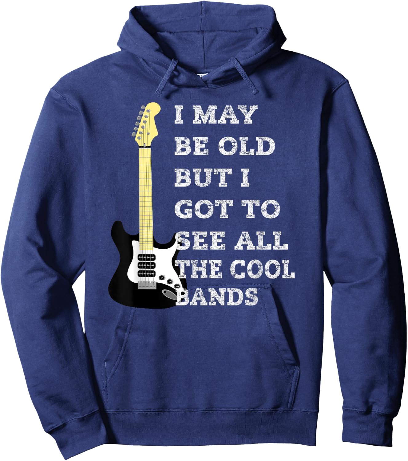 I may be old but I saw all the cool bands Hoodie - Hoodie | Navy