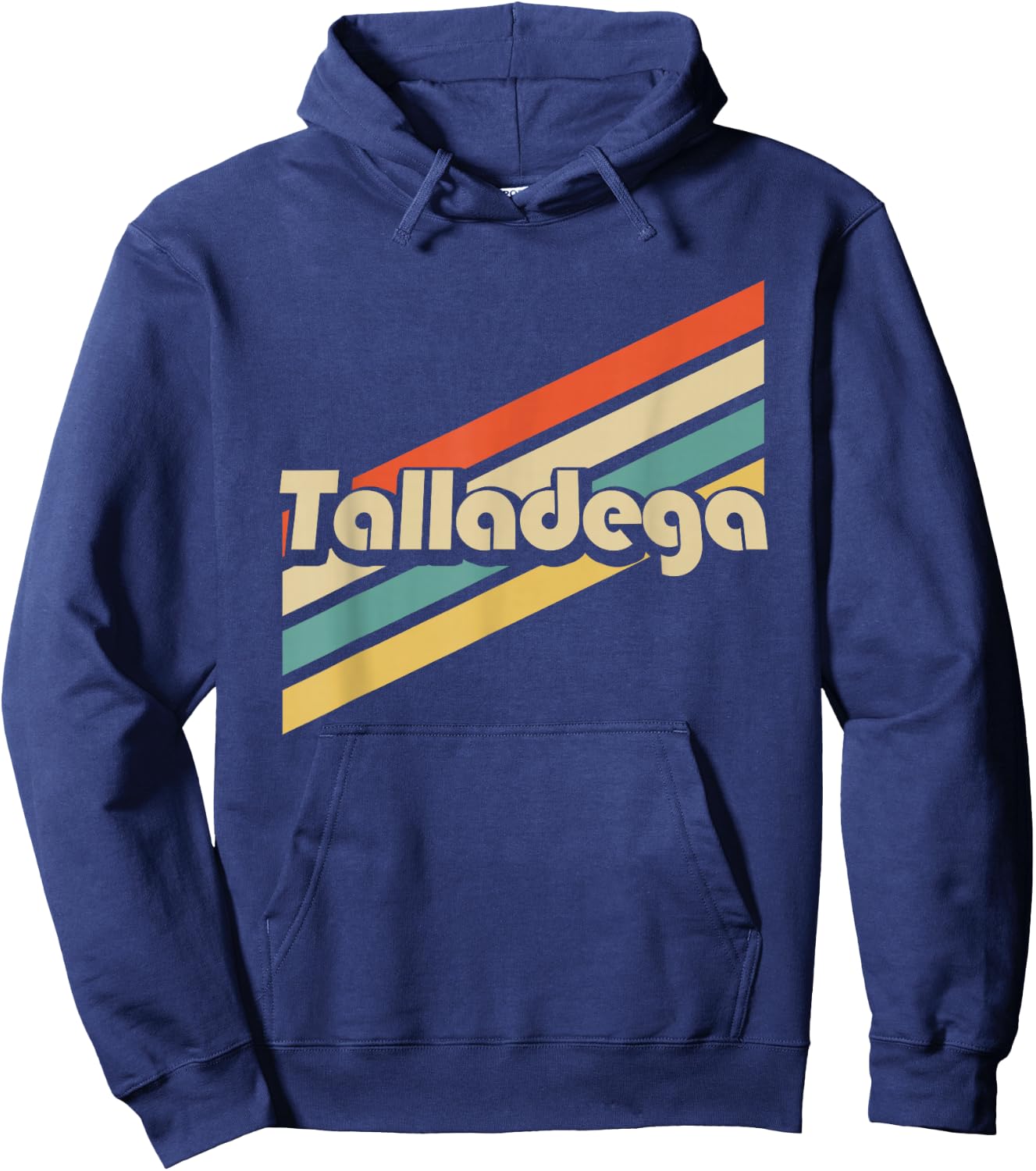 Vintage 80s Talladega Alabama Hoodie - Hoodie | Navy