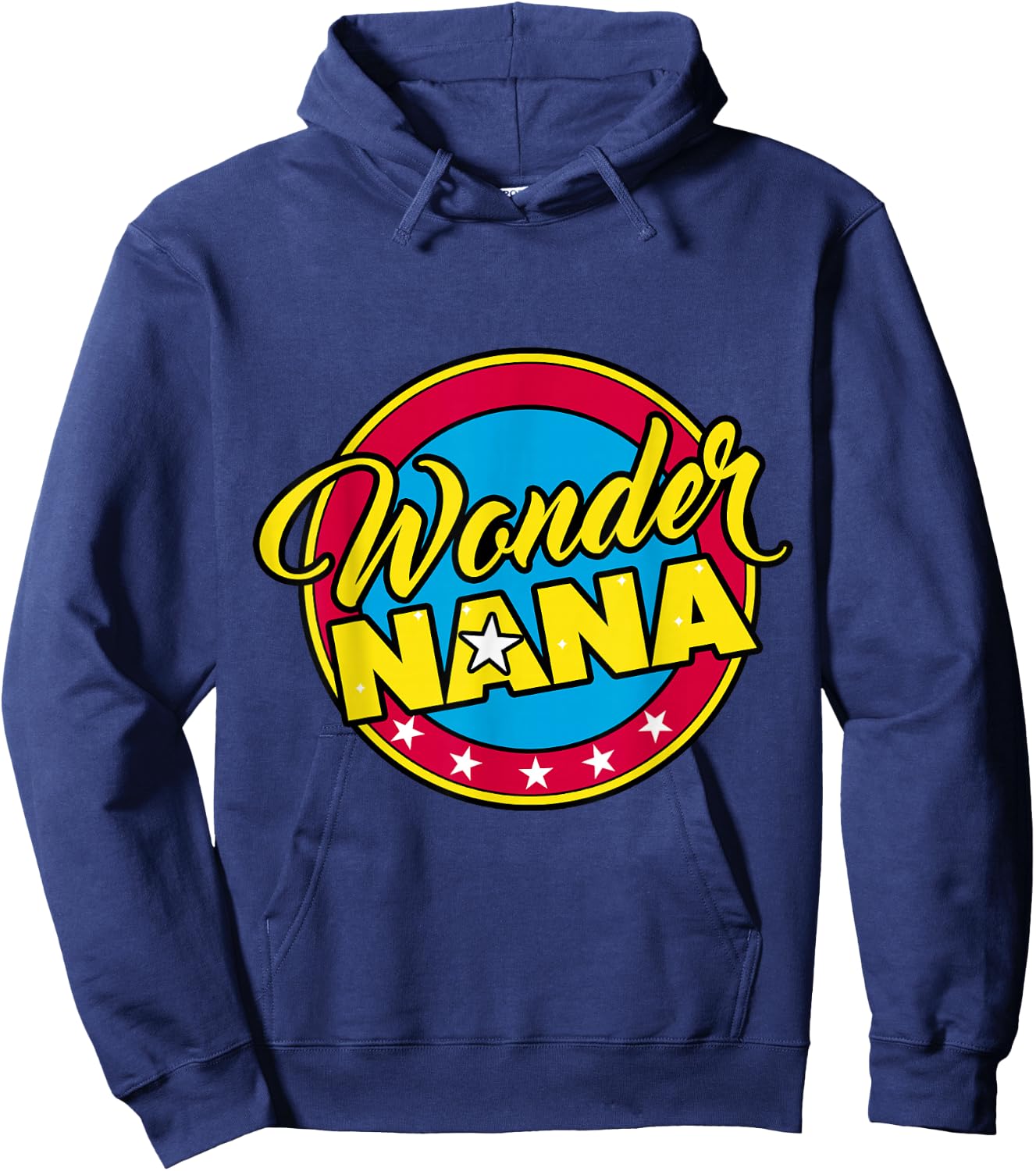 Cute Grandma Superhero Wonder Nana or Mom Hoodie - Hoodie | Navy