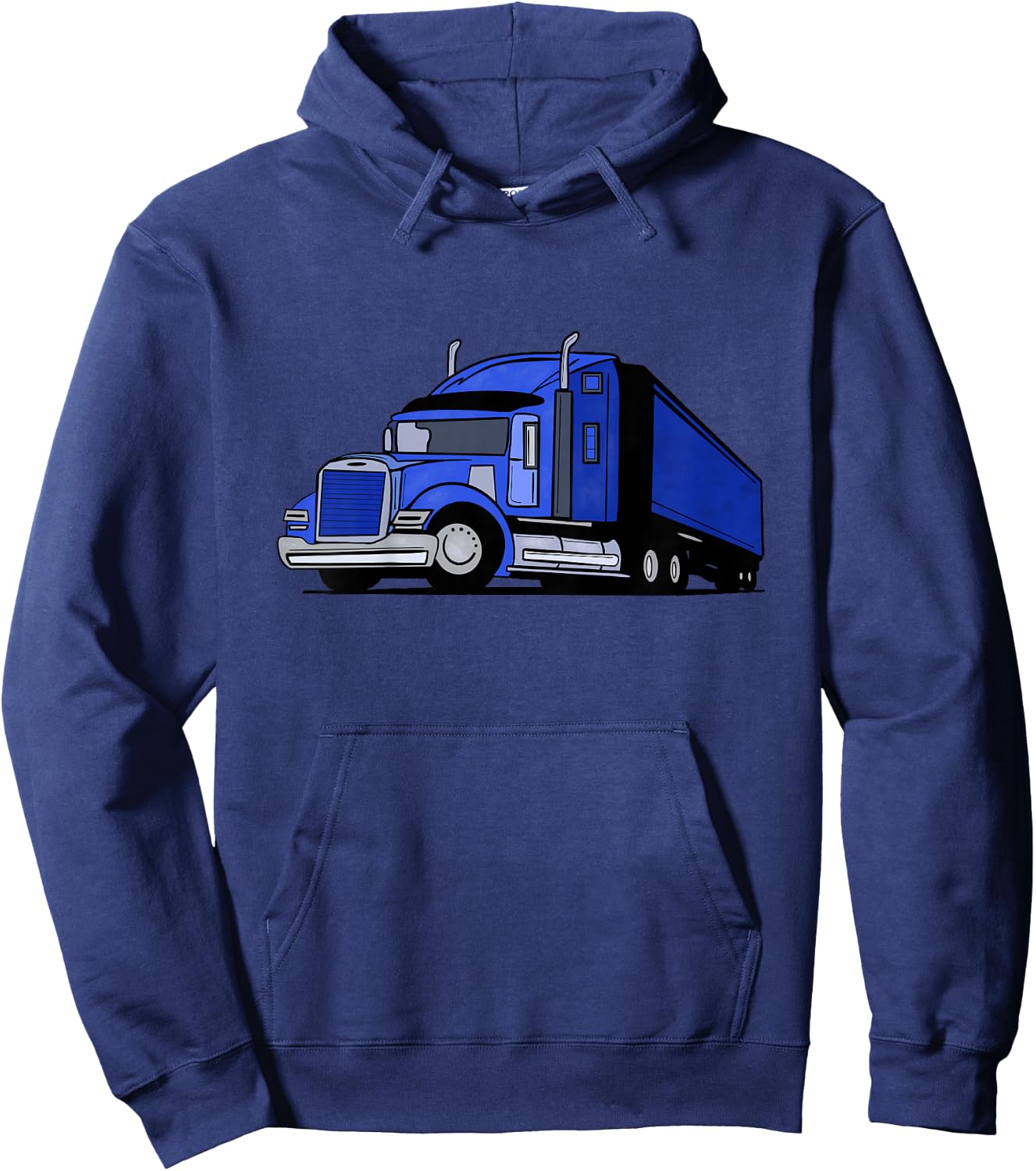 Semi Truck design Gift Hoodie - Hoodie | Navy