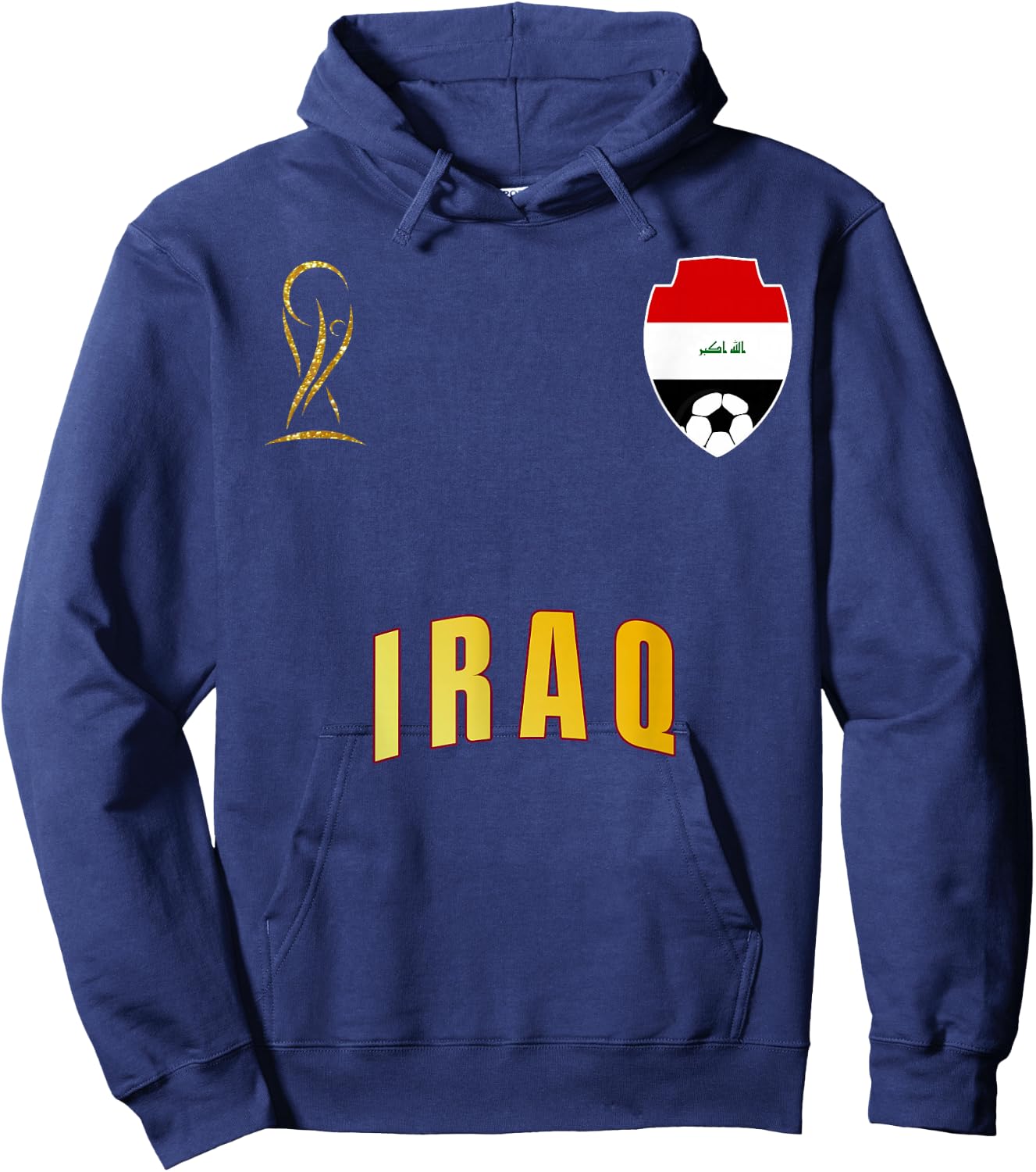 Retro Iraq Flag Iraqi Pride Lovers Hoodie - Hoodie | Navy