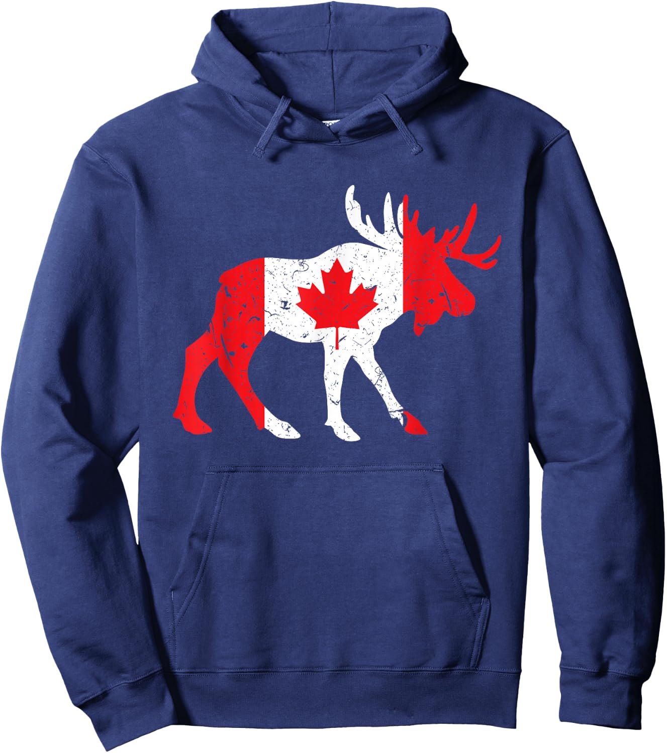 Maple Leaf Animal Canadian Flag Canada Hoodie - Hoodie | Navy