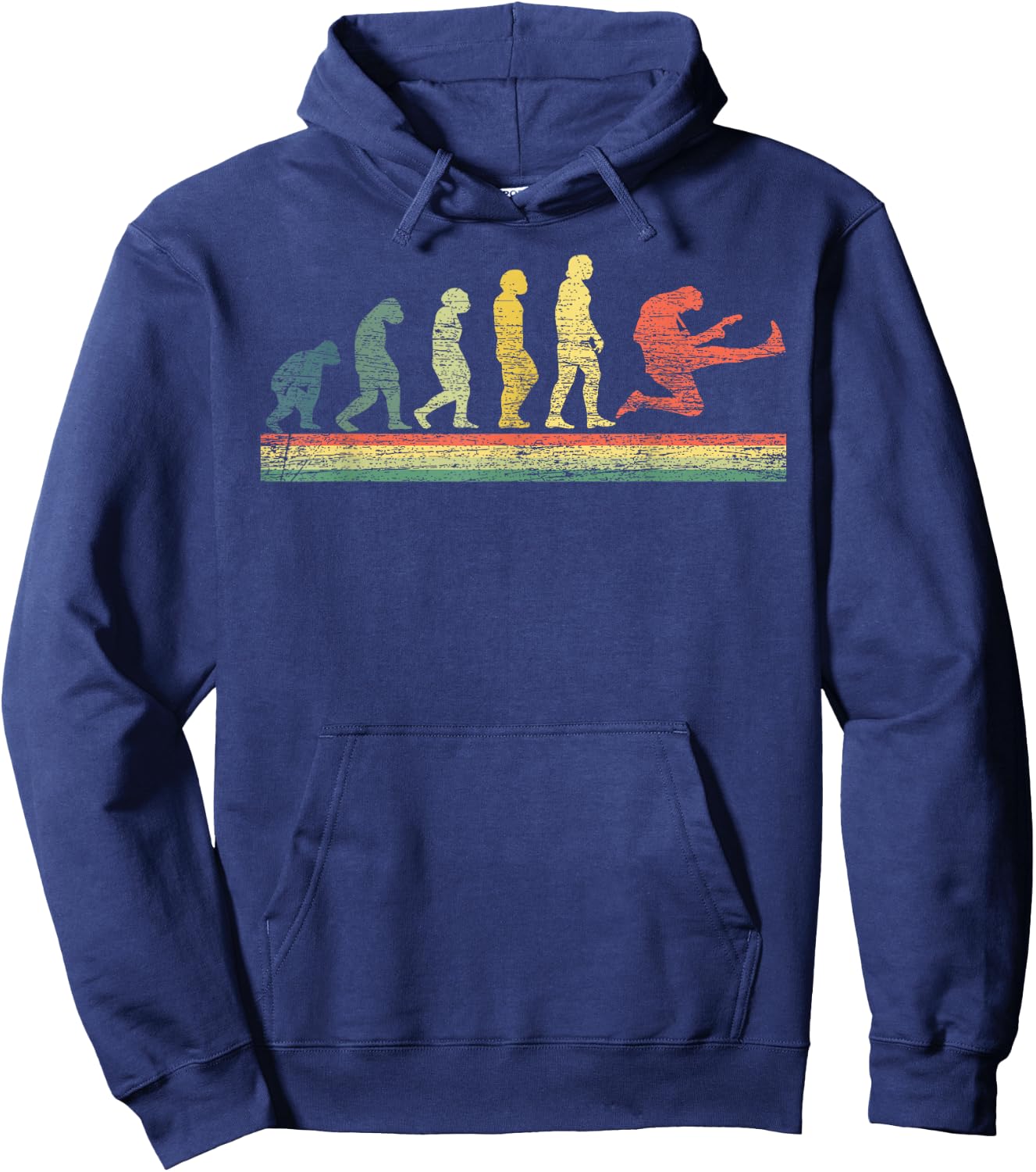 Guitarist Men Women Kids Evolution Guitar Hoodie - Hoodie | Navy