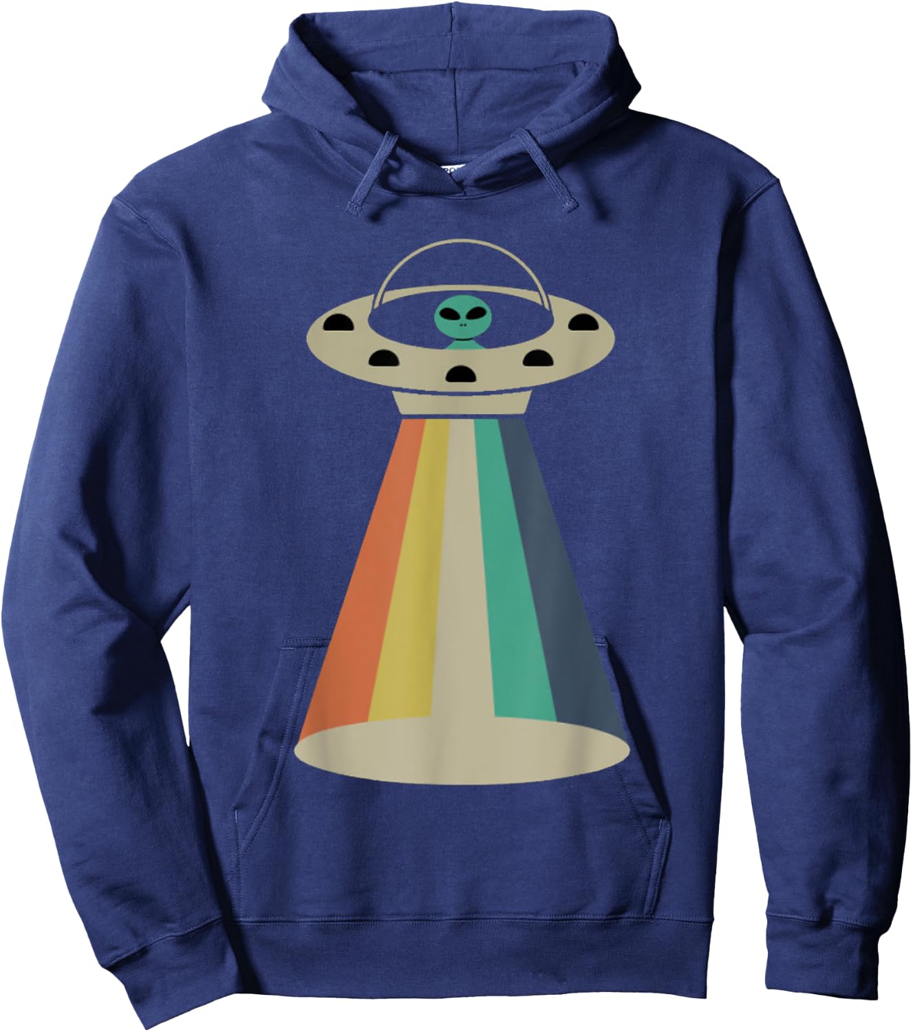 Retro Vintage Alien Hoodie - Hoodie | Navy