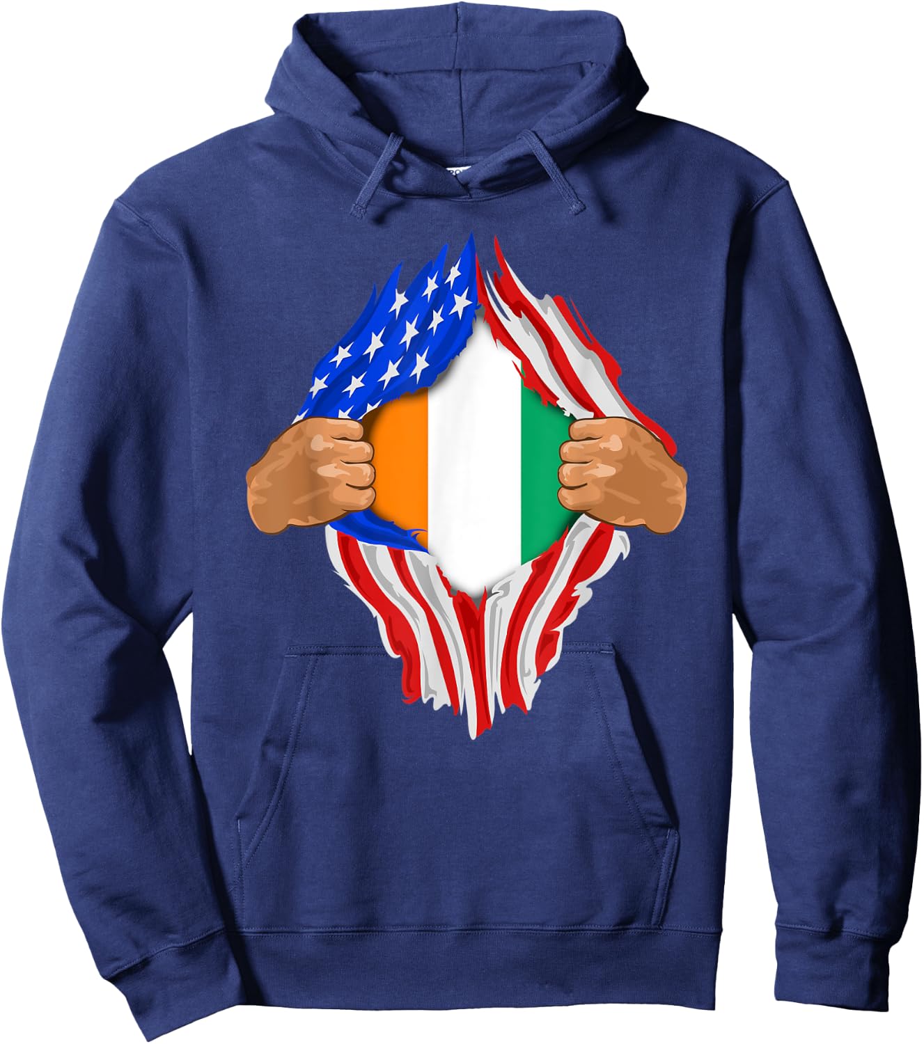 Ivorian Blood Inside Me | Ivory Coast Flag Gift Hoodie - Hoodie | Navy
