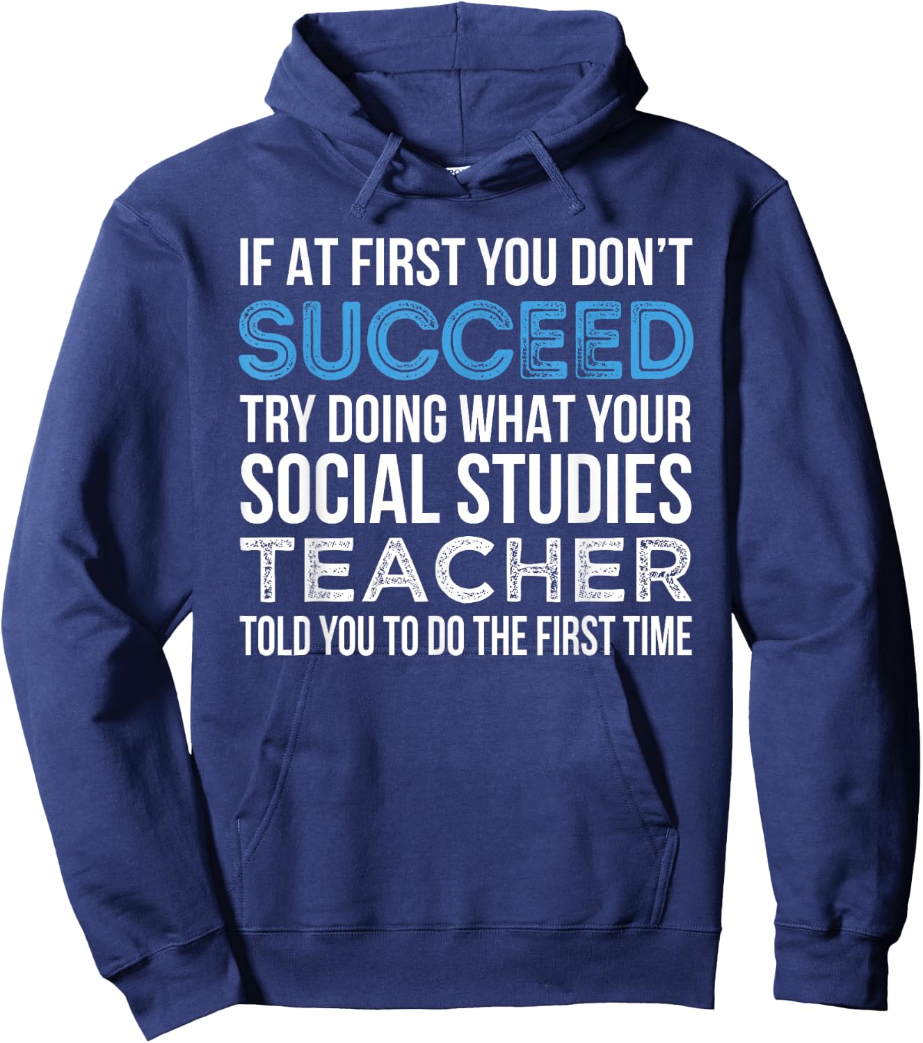 Social Studies Teacher Gift Funny Men Women Hoodie - Hoodie | Navy