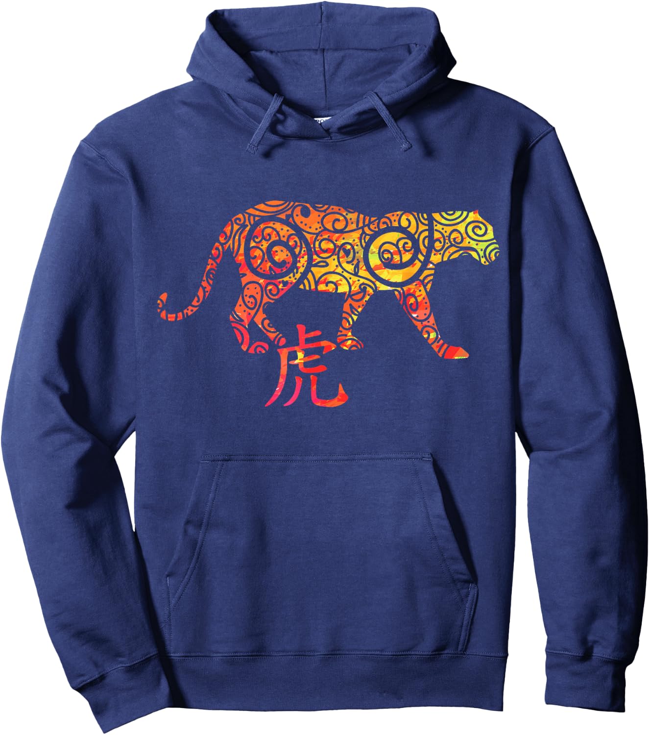 Year of the Tiger Chinese Zodiac Hoodie - Hoodie | Navy
