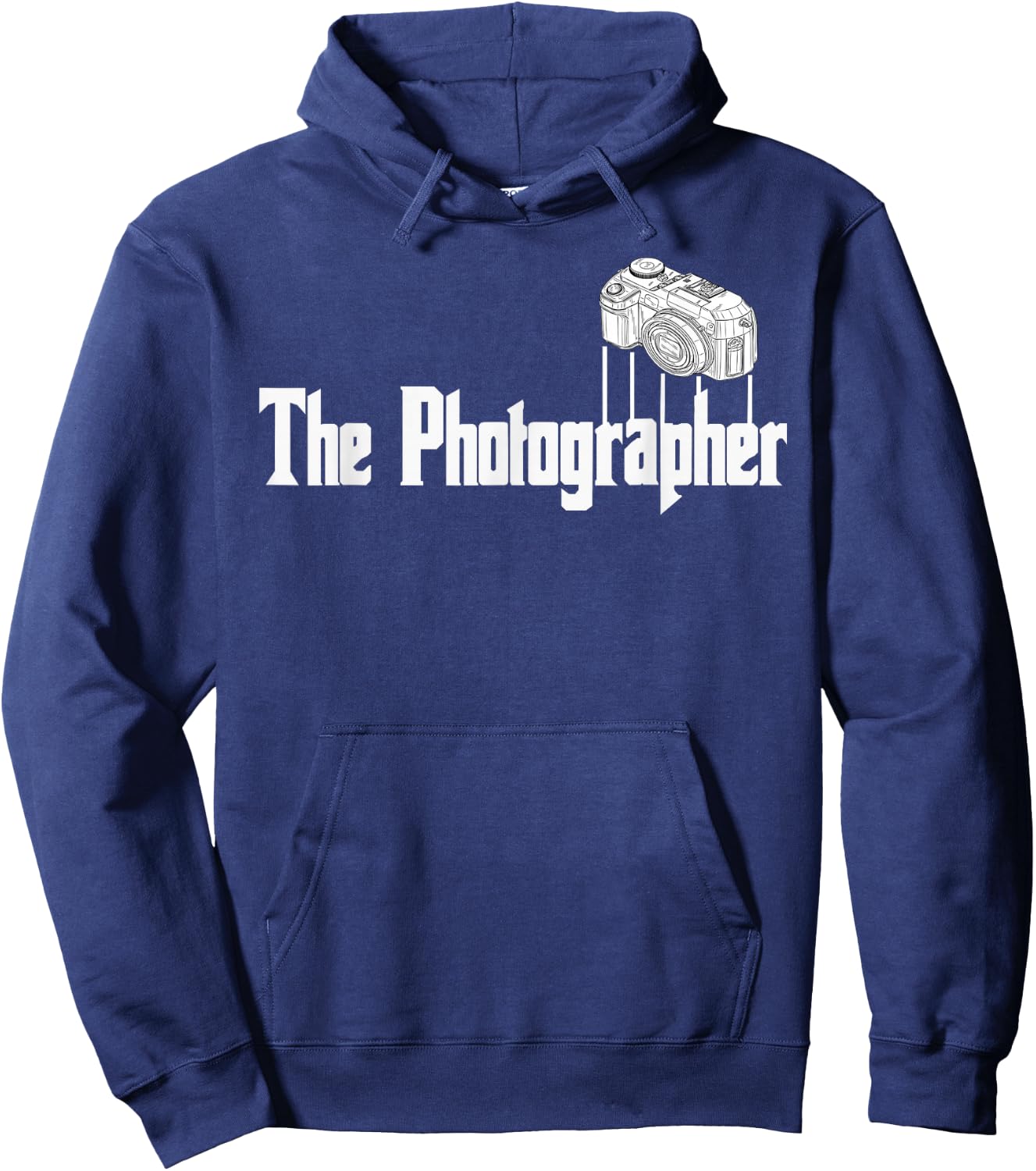 Funny The Photographer Photography Camera Hoodie - Hoodie | Navy