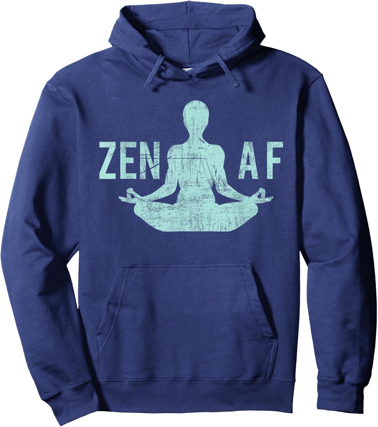 Zen AF Cute Yoga Clothes Funny Gifts Hoodie - Hoodie | Navy