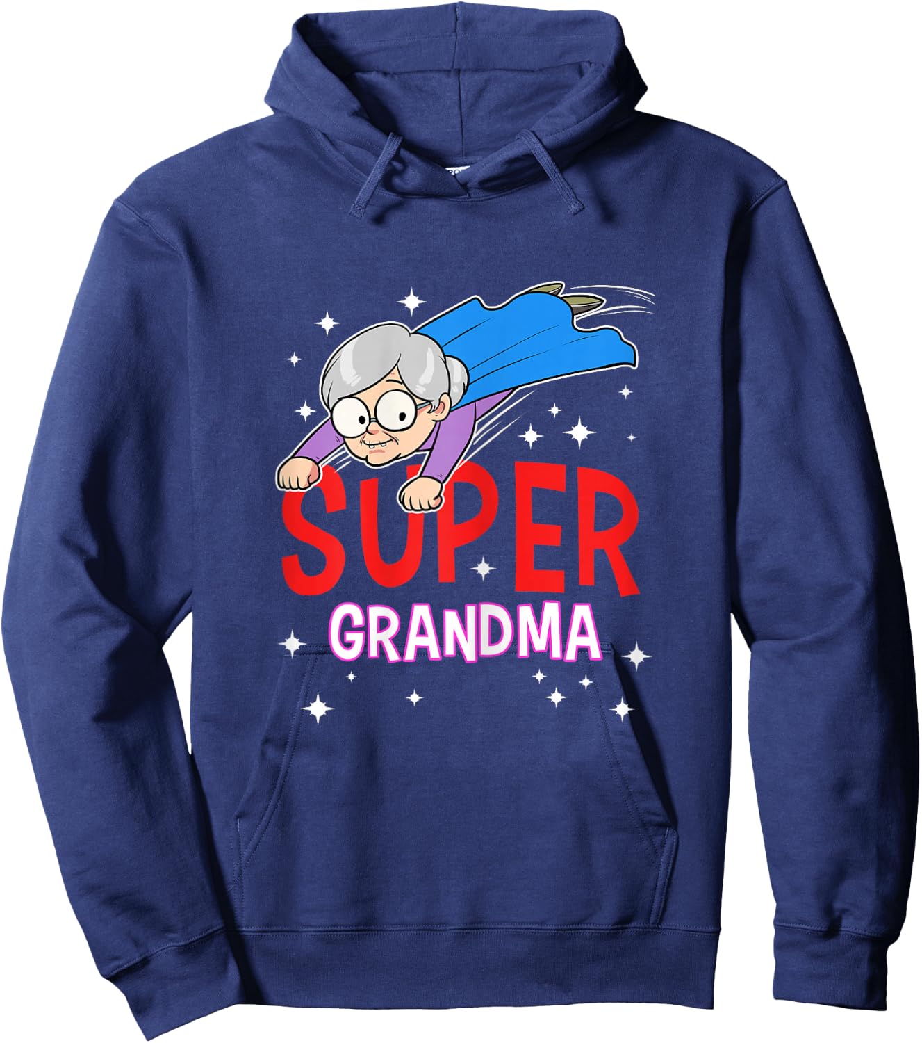 Super Grandma Superhero Grandma Nana Heroine Hoodie - Hoodie | Navy
