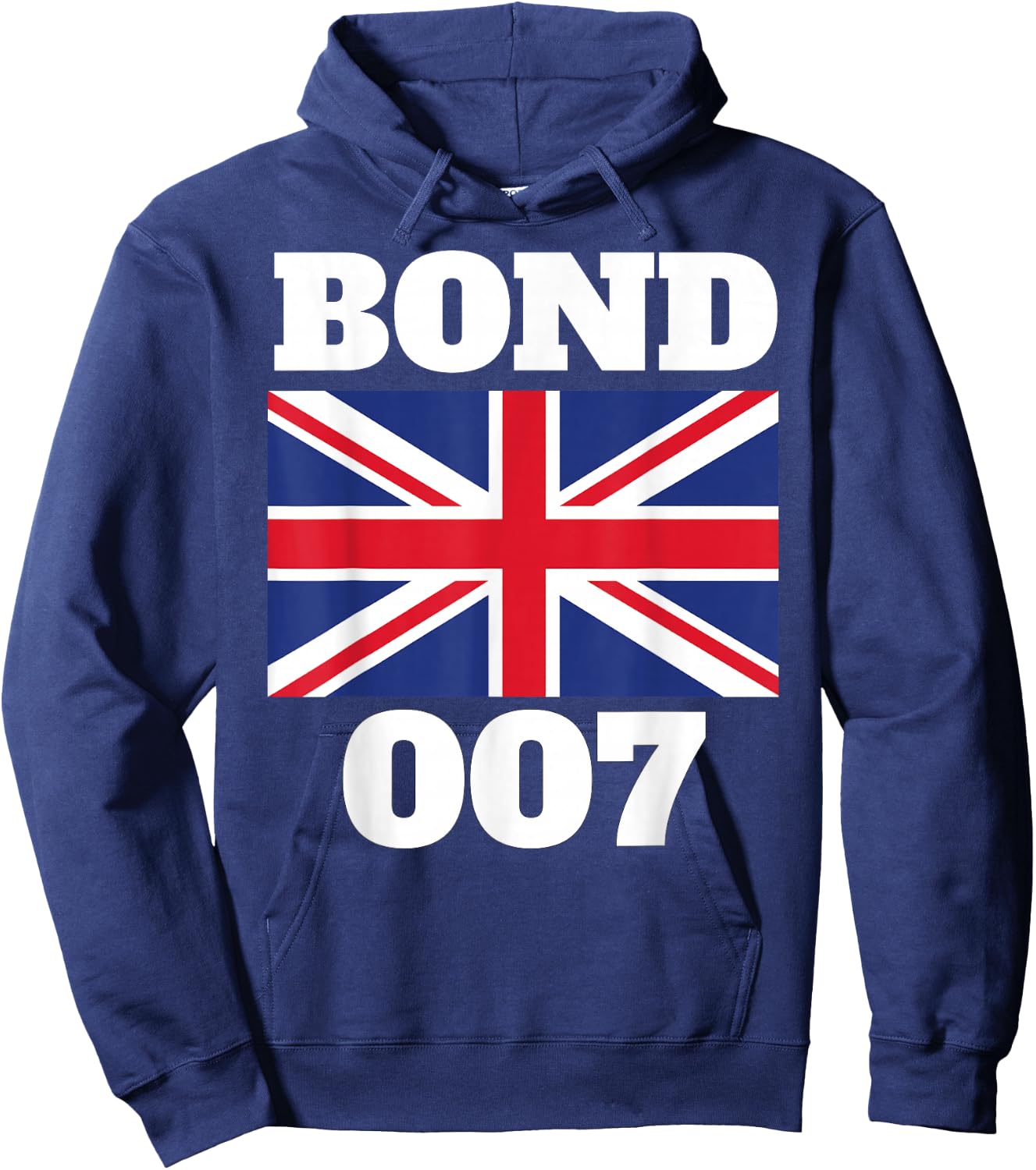 Bond Union Flag 007 Retro Shirt Hoodie - Hoodie | Navy