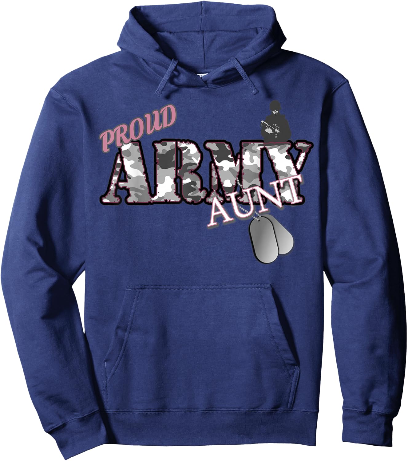 Proud Army Aunt Hoodie - Hoodie | Navy