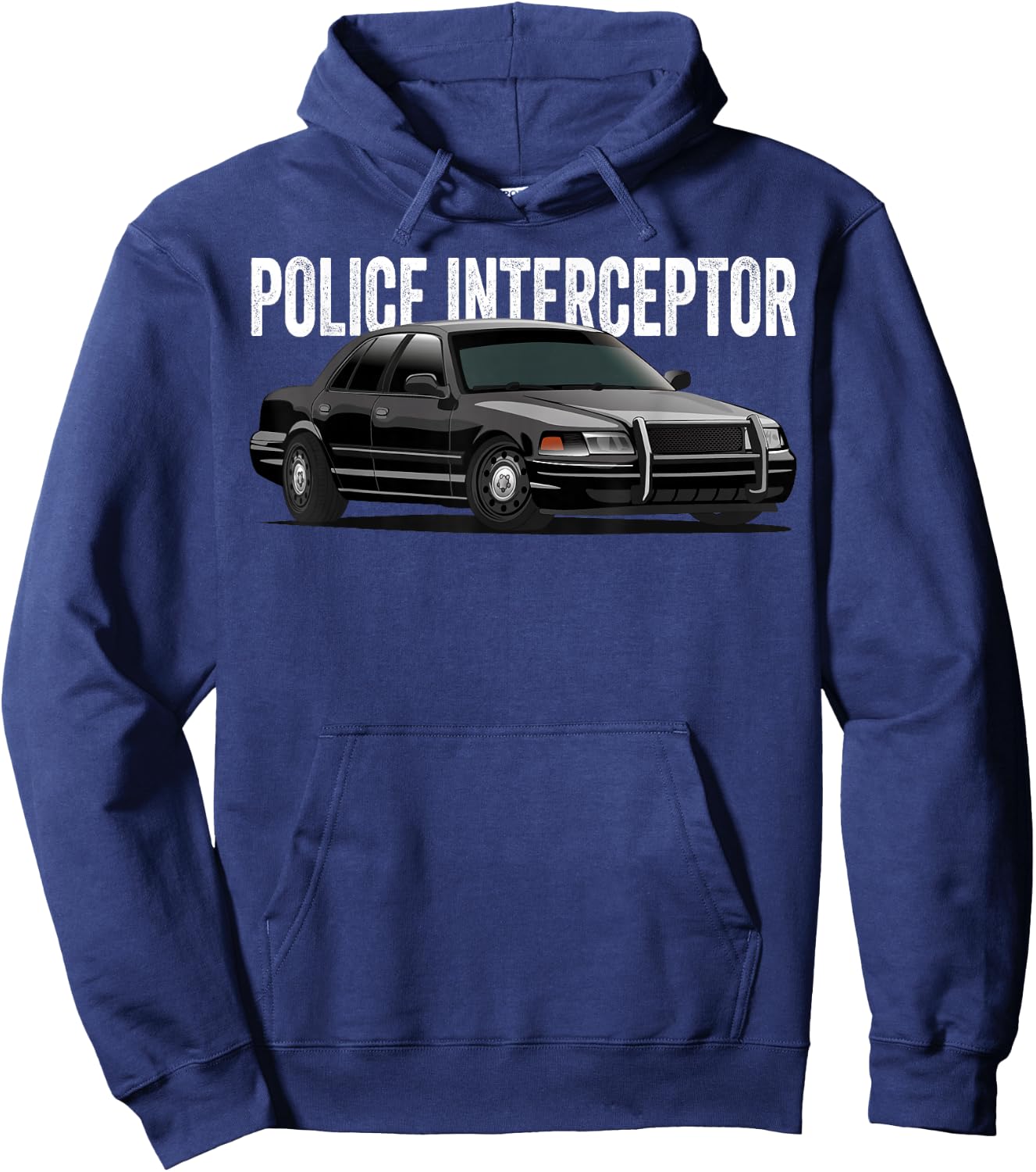 Police Interceptor Crown Vic Patrol car Hoodie - Hoodie | Navy