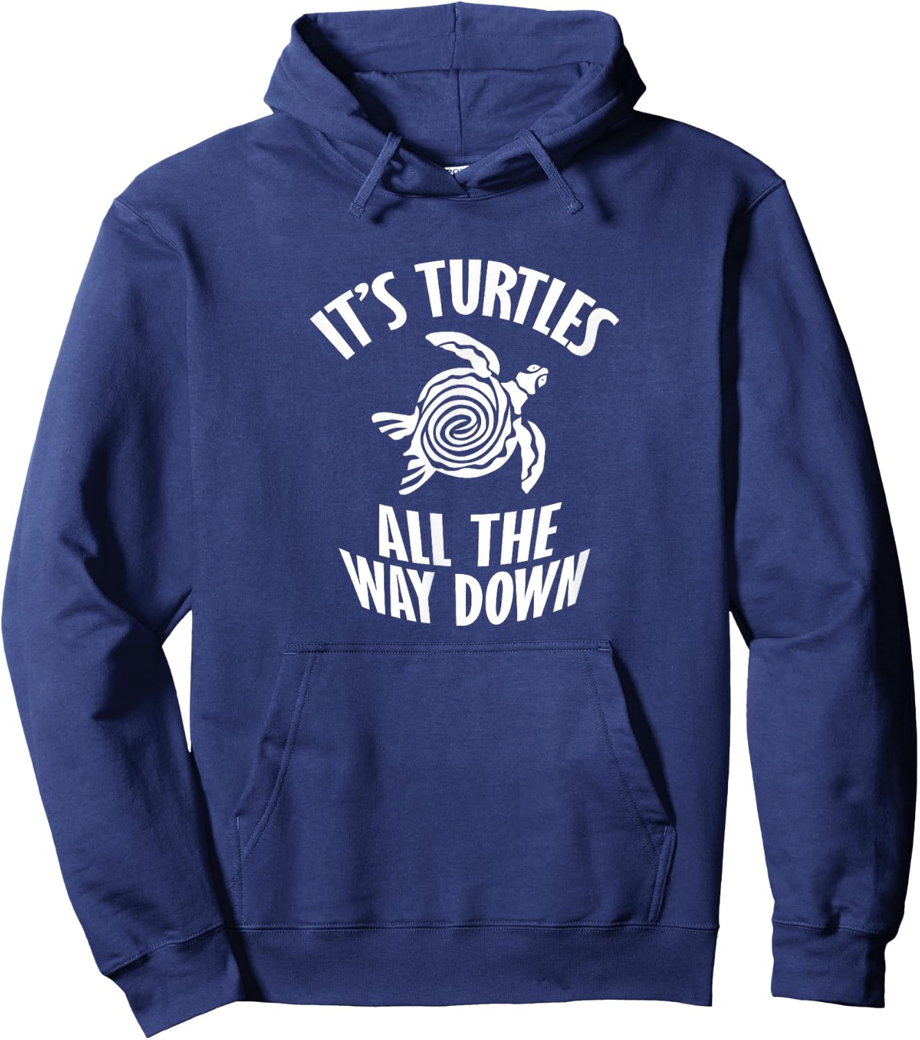 It's Turtles All The Way Down Hoodie - Hoodie | Navy