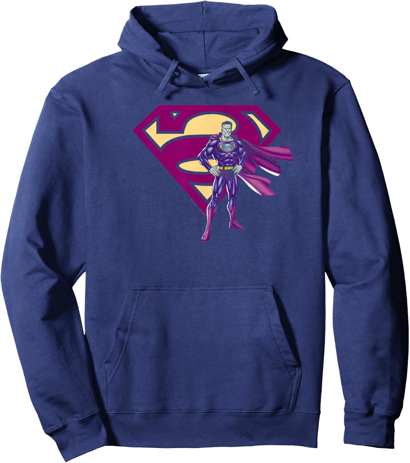 Superman Bizarro & Logo Hoodie - Hoodie | Navy