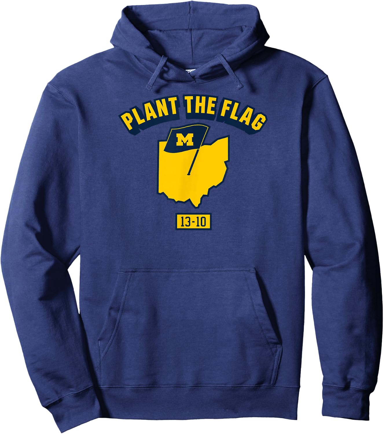 Plant The Flag 2024 - Michigan Football Hoodie - Hoodie | Navy