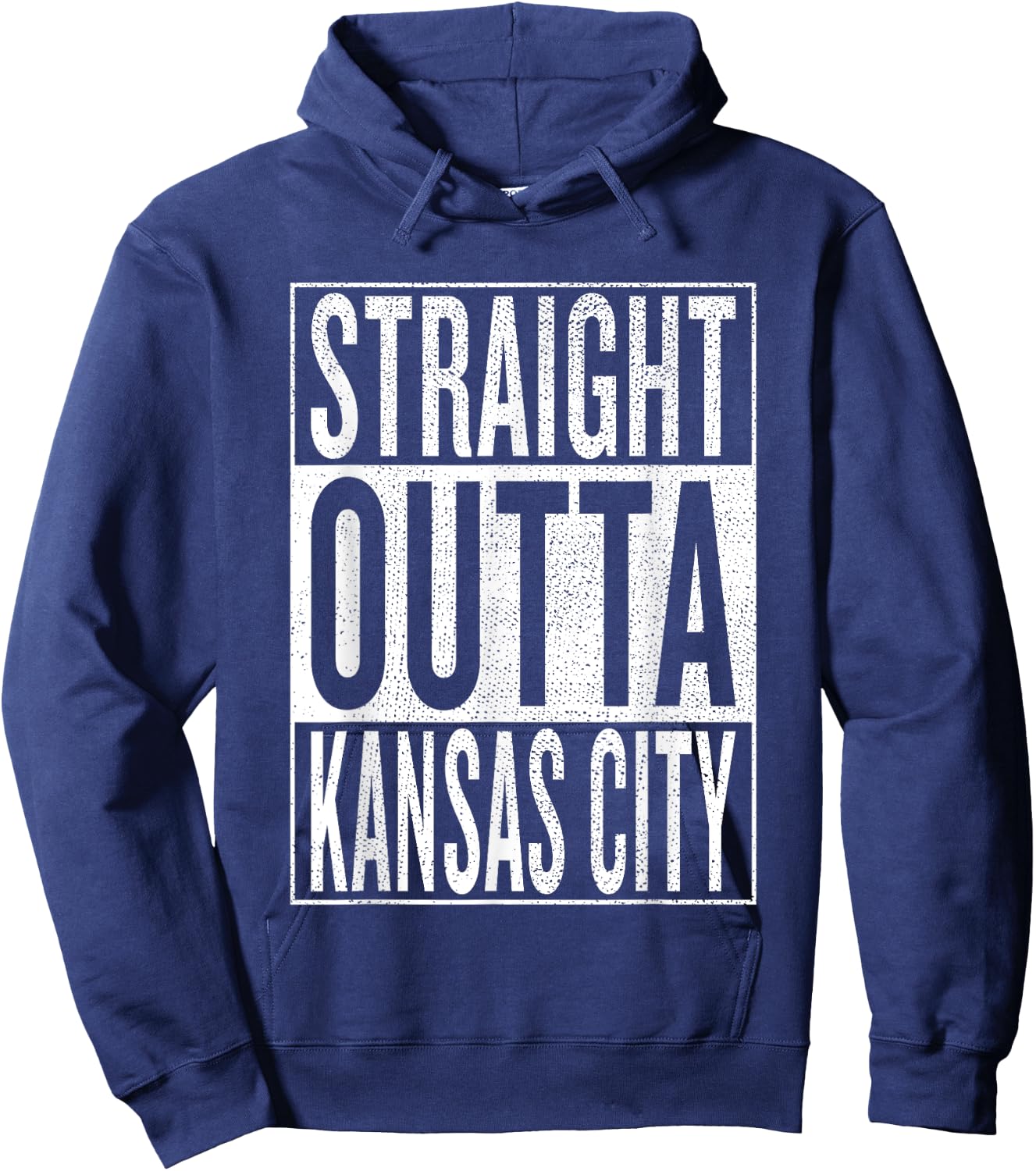 Straight Outta Kansas City Great Travel & Gift Hoodie - Hoodie | Navy