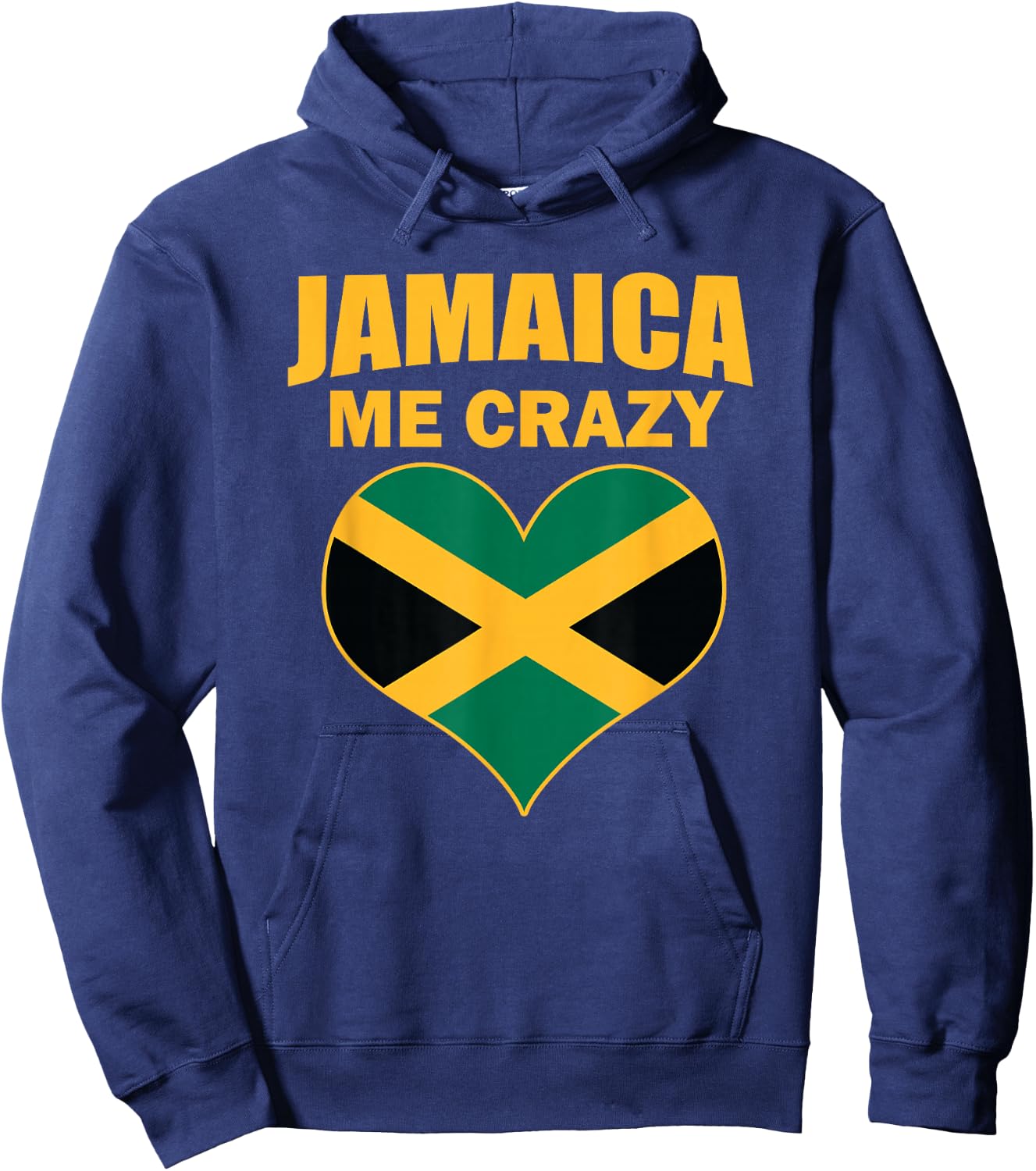 Jamaican Me Crazy Jamaica Quote Hoodie - Hoodie | Navy