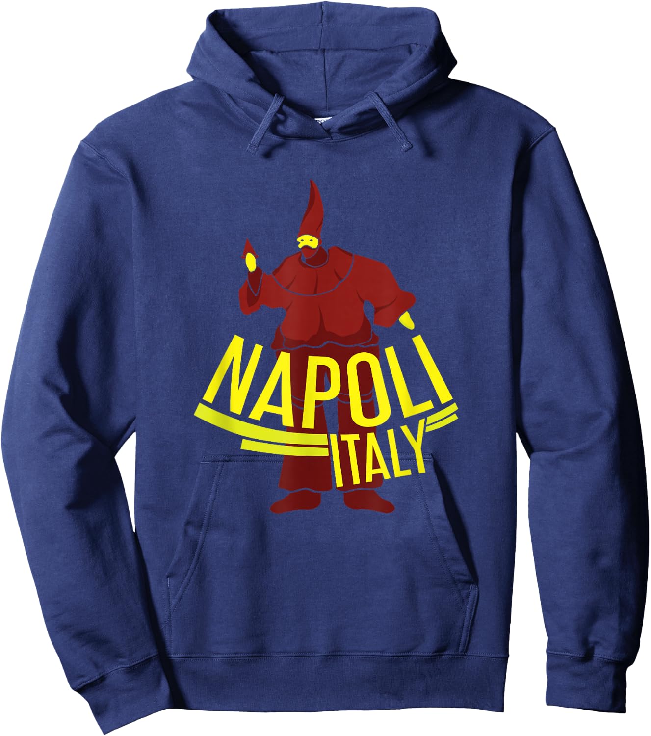 Napoli Pulcinella T Shirt Naples Italy Jersey Hoodie - Hoodie | Navy