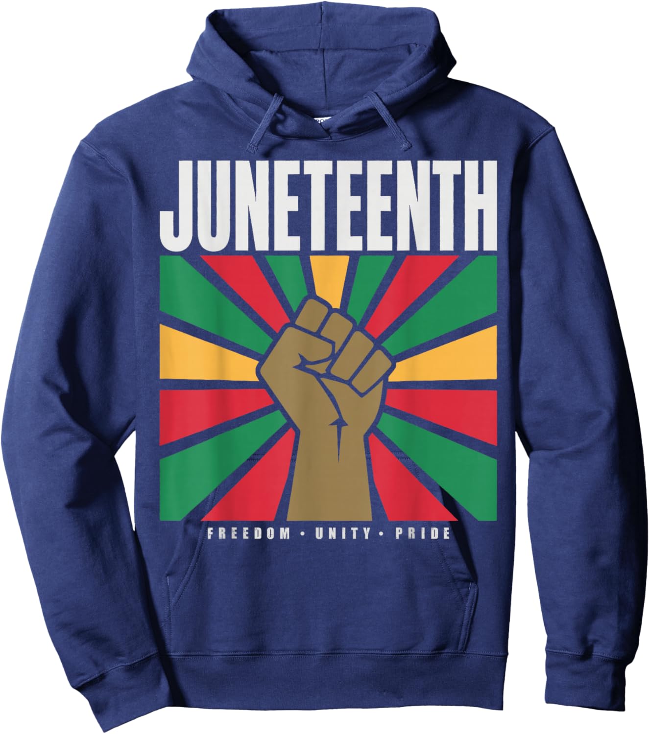 Juneteenth 1865 Freedom Day African Pride Hoodie - Hoodie | Navy