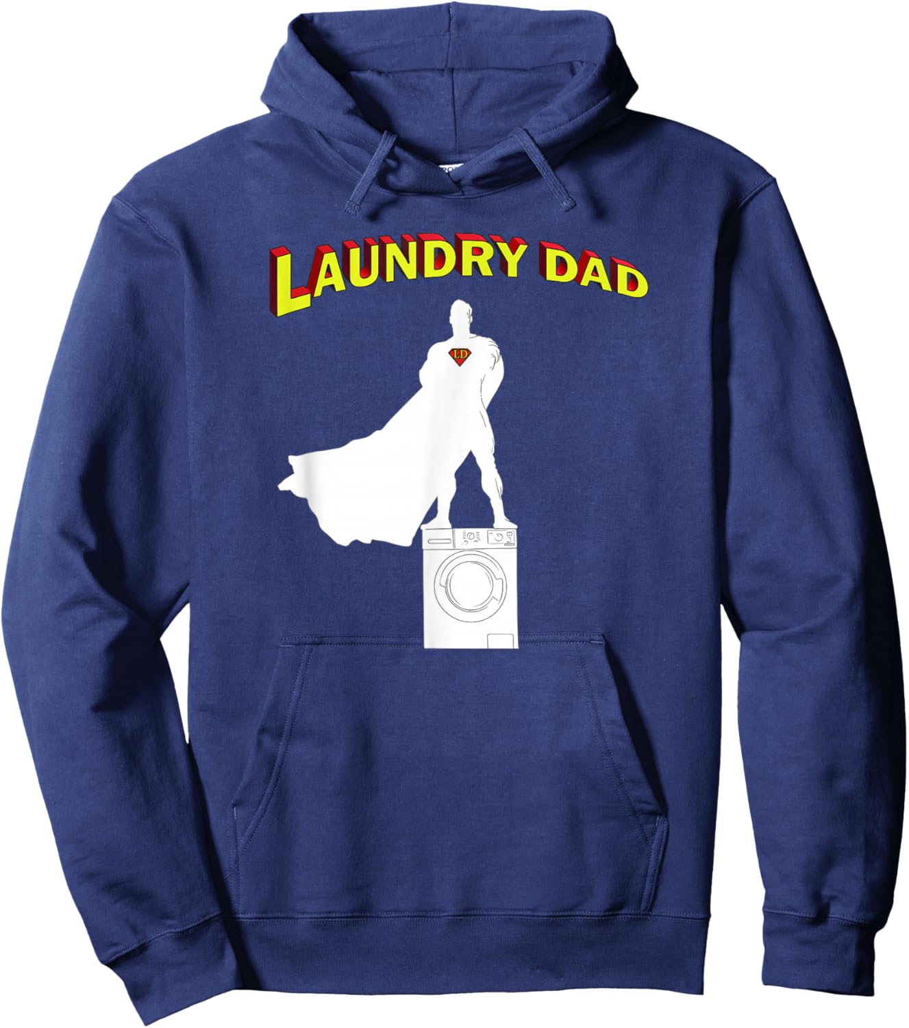 Laundry Dad Funny Laundry Day for Fathers Hoodie - Hoodie | Navy