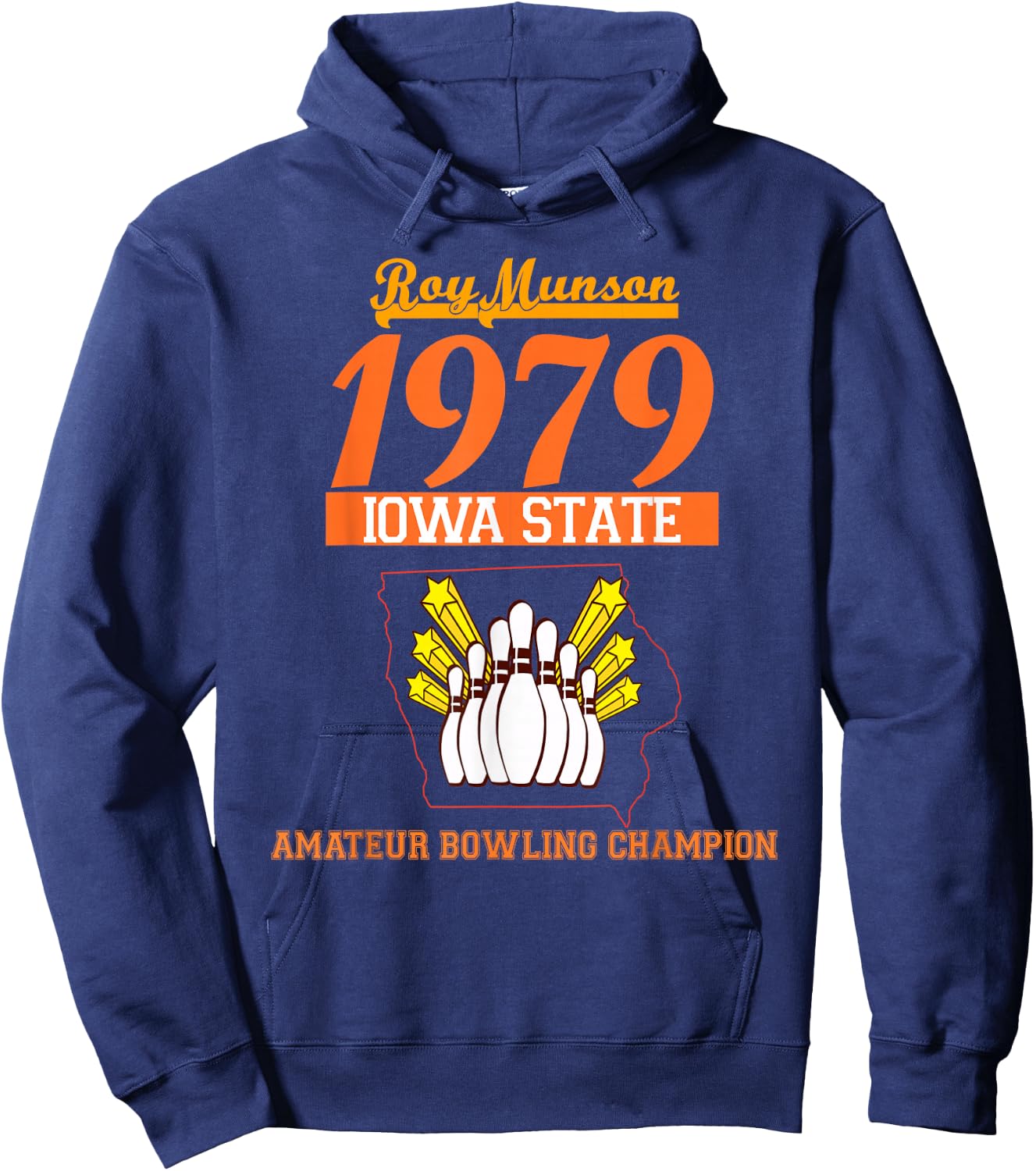Funny Roy Munson king pin bowling t shirt Hoodie - Hoodie | Navy