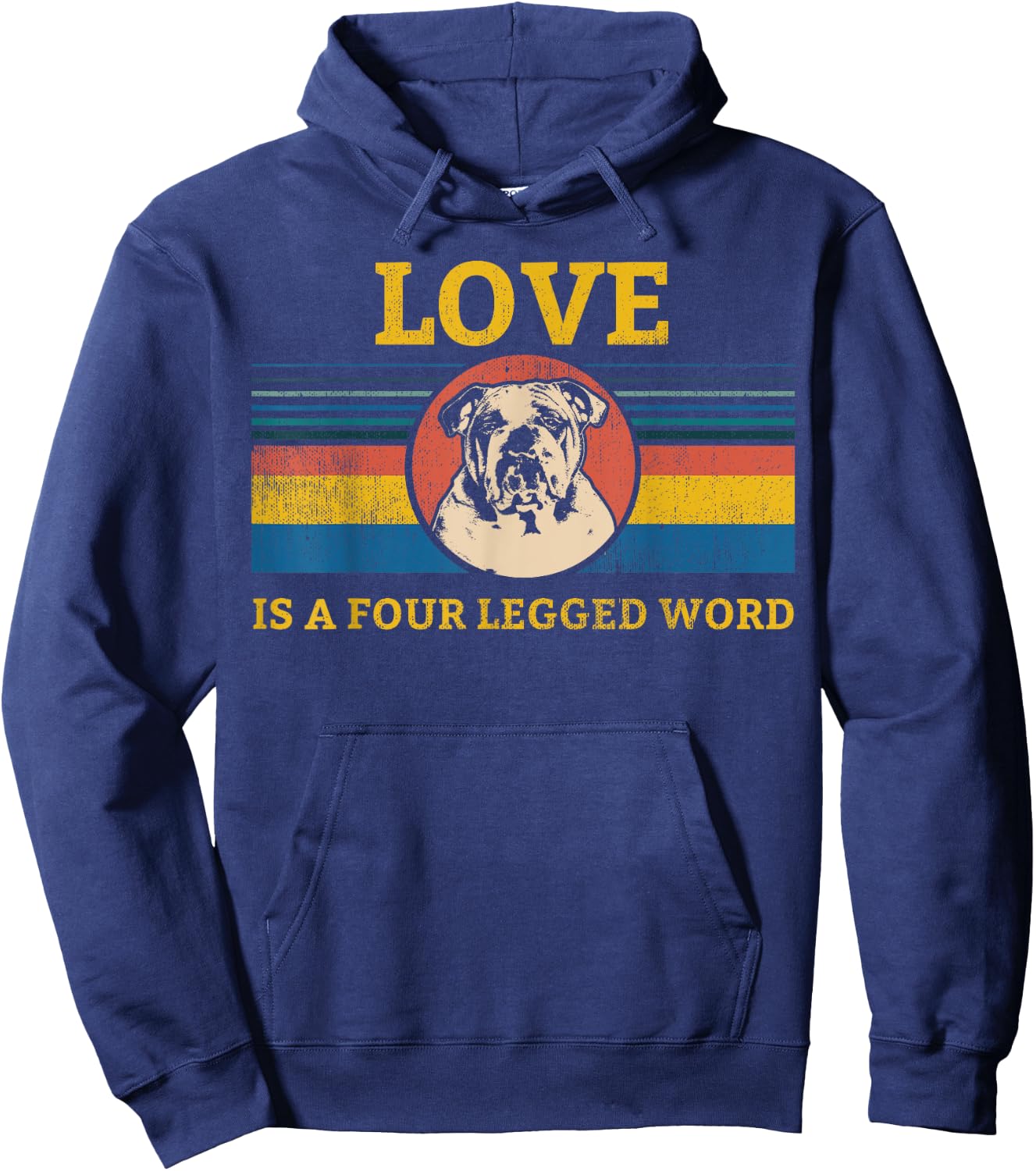 English Bulldog British Bulldog Hoodie - Hoodie | Navy