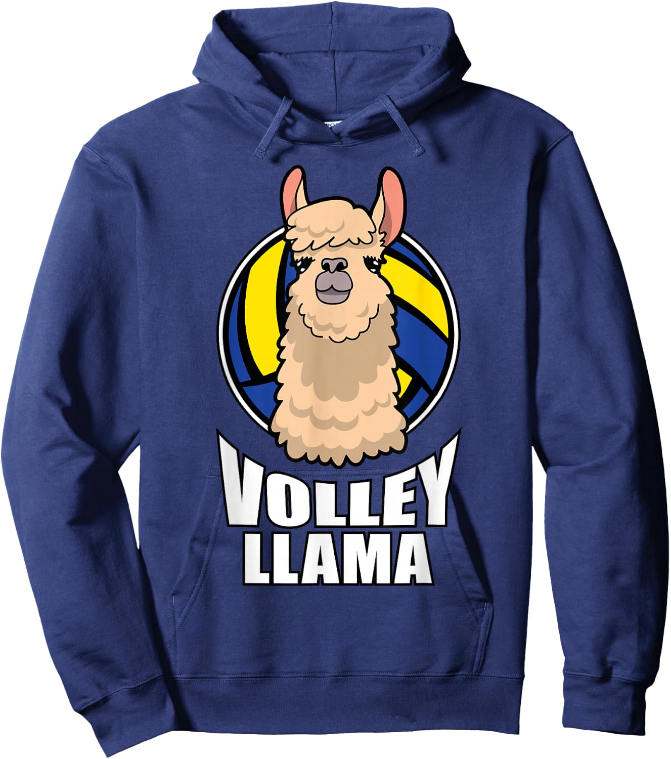 Volley Llama Volleyball Hoodie - Hoodie | Navy