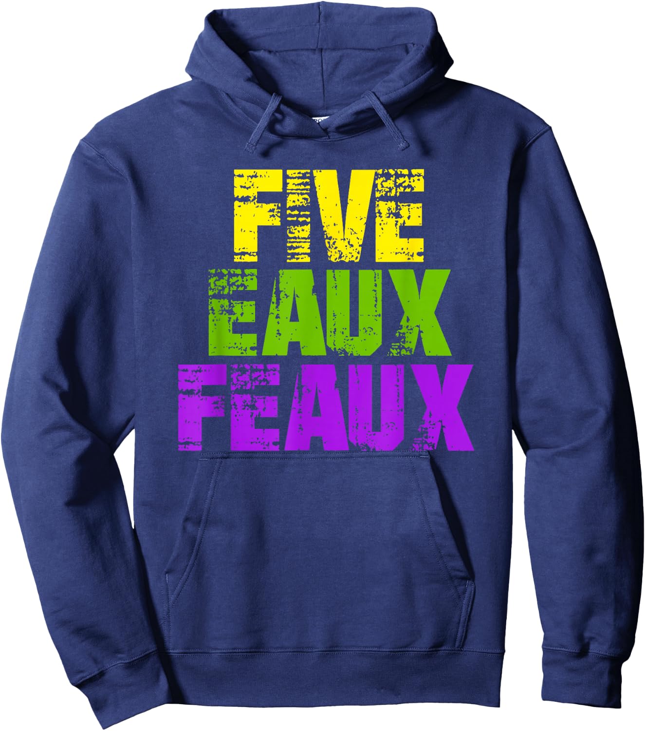 Five Eaux Feaux NOLA New Orleans Louisiana 2020 Hoodie - Hoodie | Navy