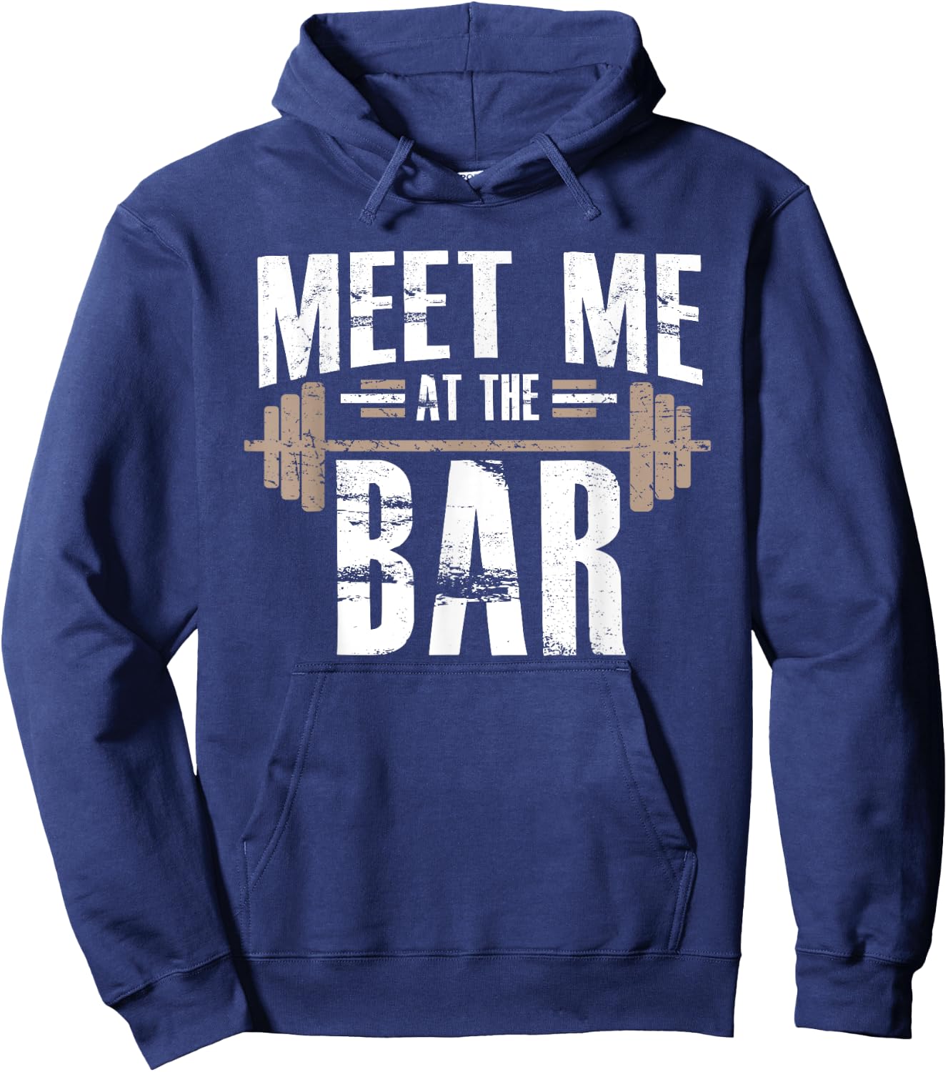 Meet Me At The Bar Funny Workout For Gym Hoodie - Hoodie | Navy