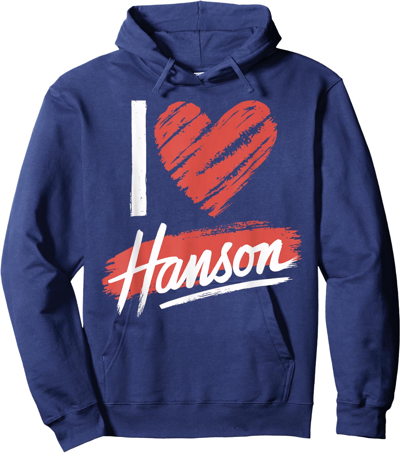 I Love HANSON County I Heart HANSON Hoodie - Hoodie | Navy