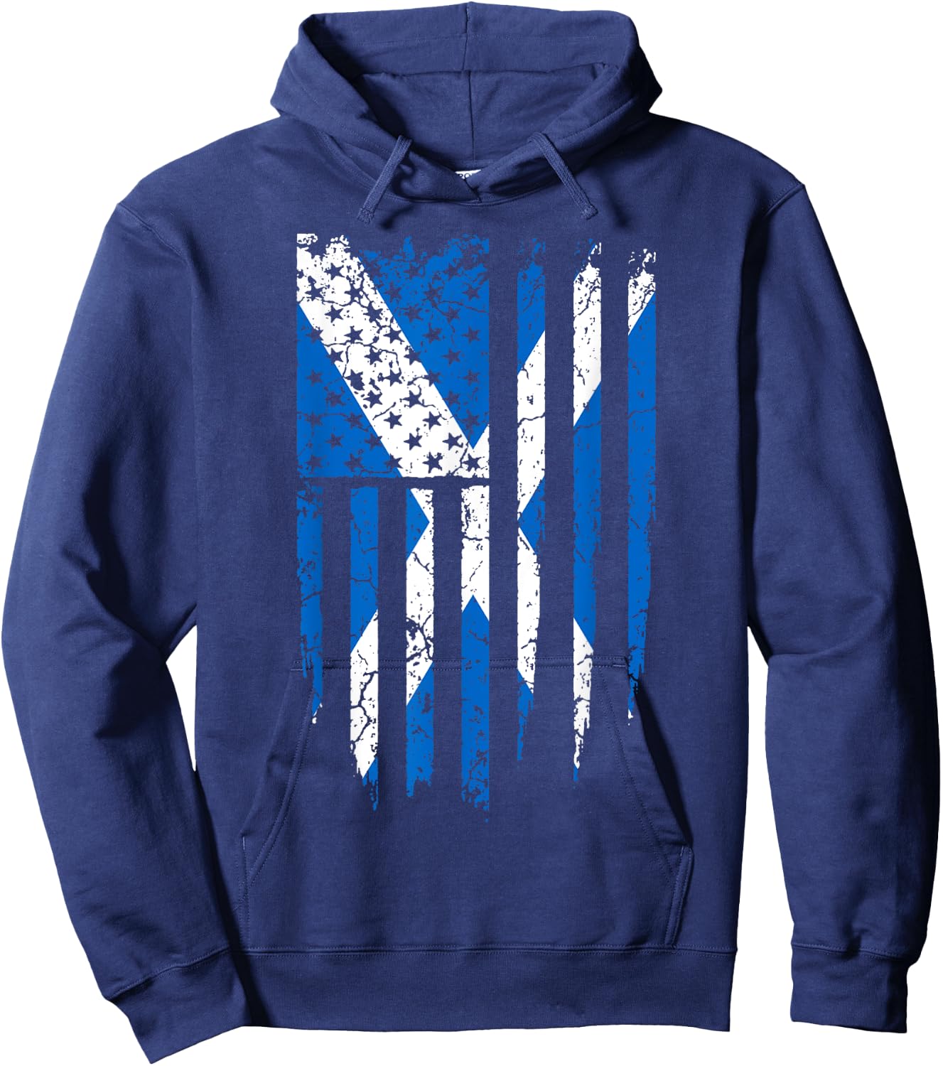 Scottish American Scotland & America Flag Hoodie - Hoodie | Navy