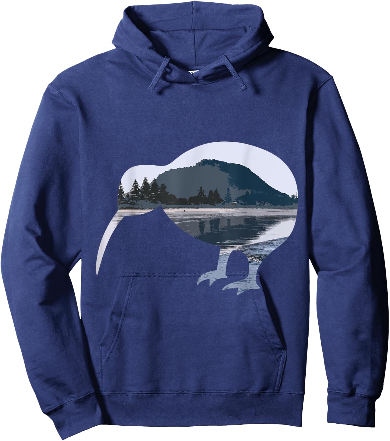 Mount Maunganui Tauranga Kiwi Bird Hoodie - Hoodie | Navy