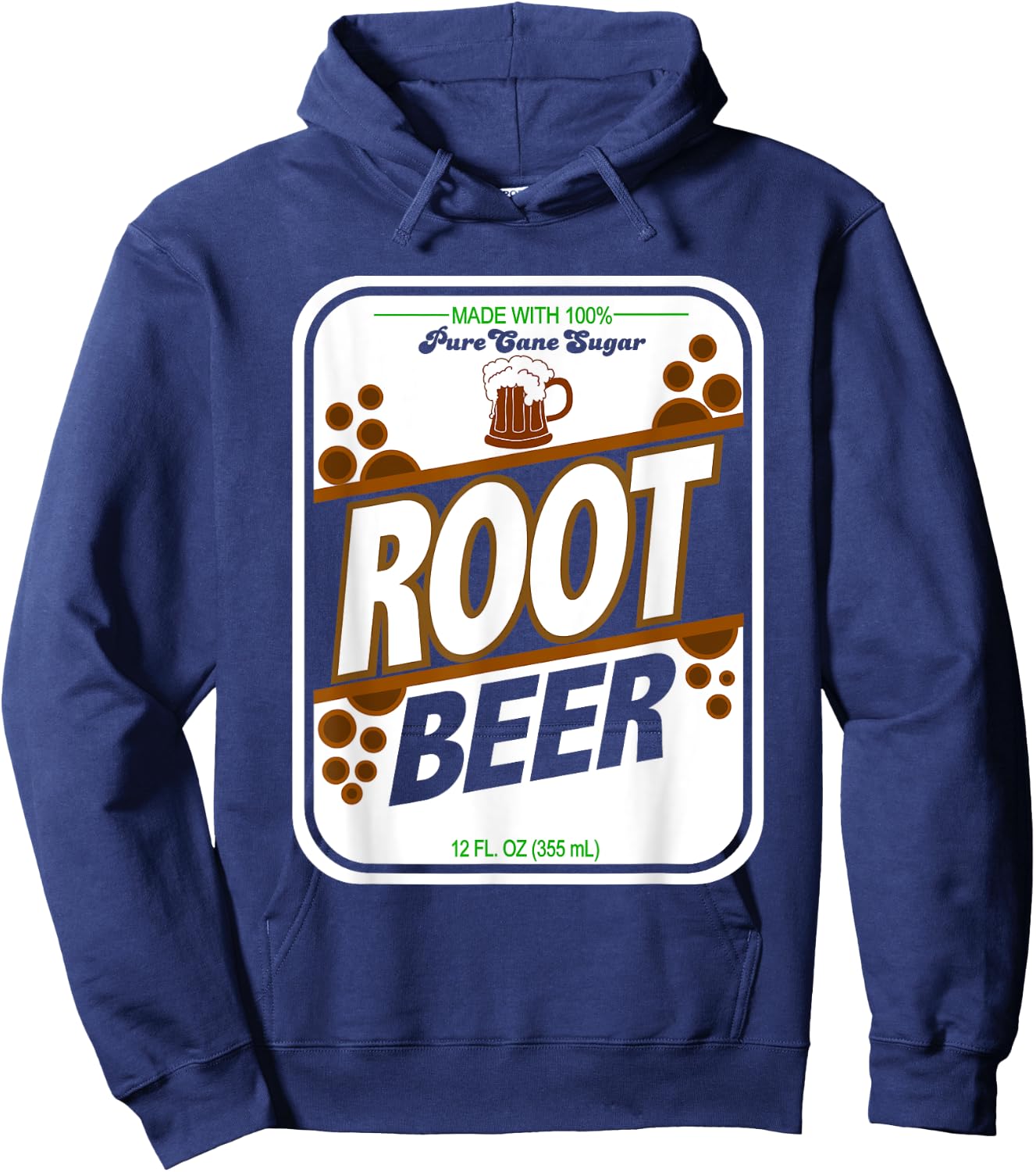 Retro Style ROOT BEER Costume T Shirt Hoodie - Hoodie | Navy