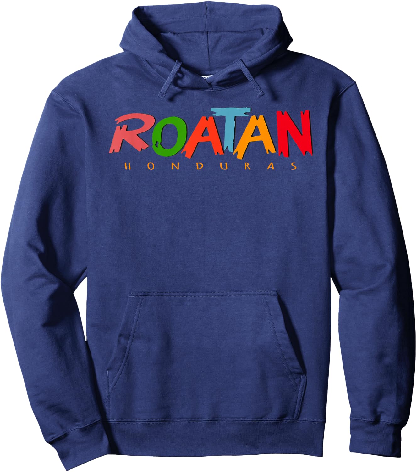 Roatan Honduras Colorful Sign Souvenir Hoodie - Hoodie | Navy