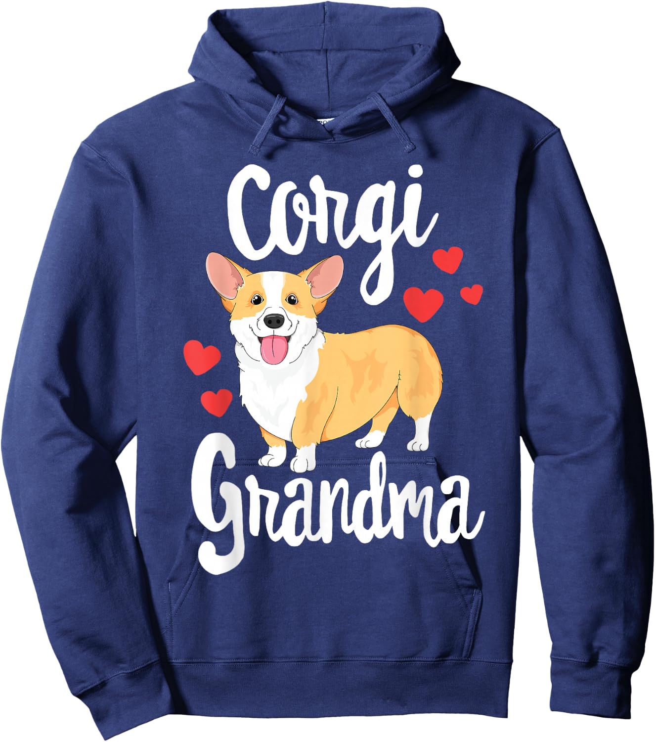 Corgi Women Girls Puppy Lover Dog Grandma Gift Hoodie - Hoodie | Navy