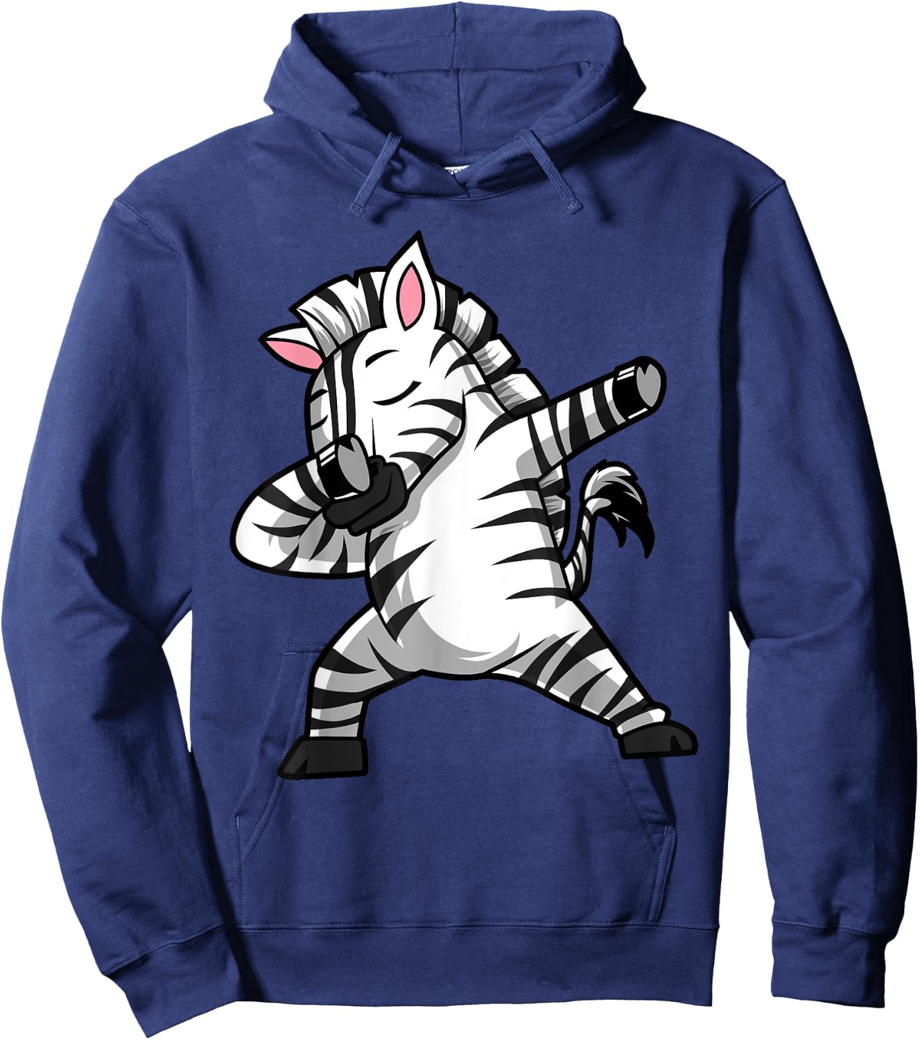 Dabbing Zebra Dab Funny Gift women kids cute Hoodie - Hoodie | Navy