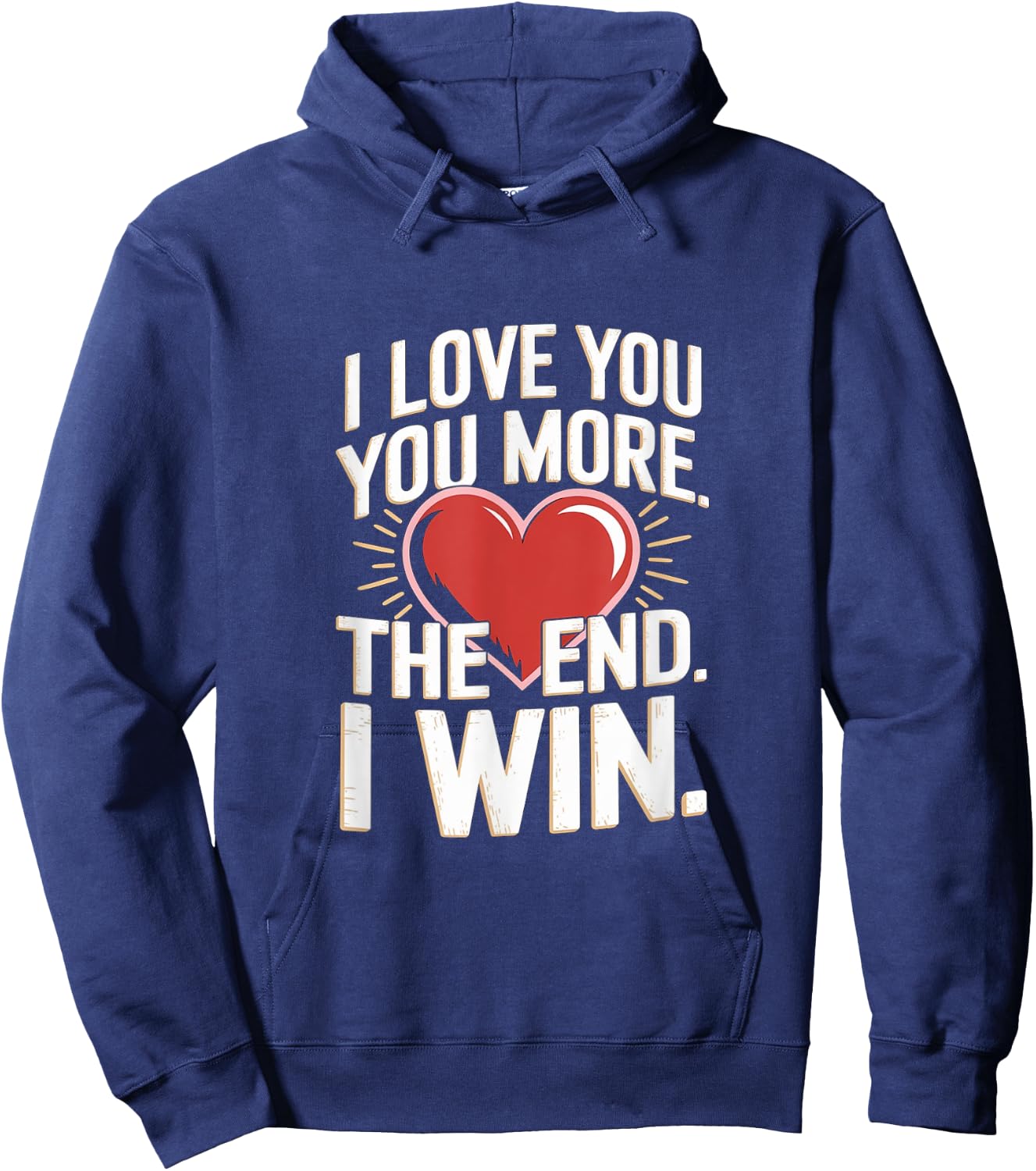 I Love You More Funny Girlfriend Hoodie - Hoodie | Navy