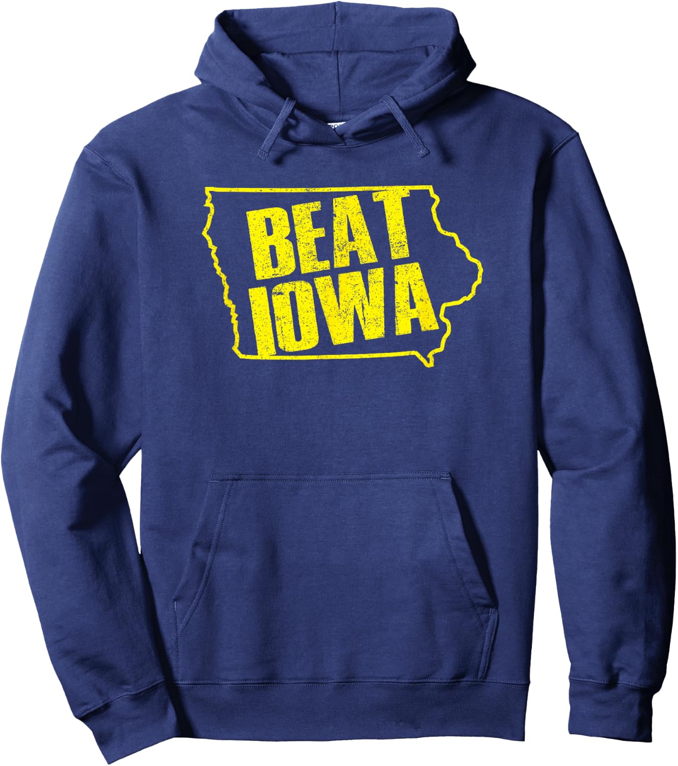 Beat Iowa Rivalry Football Shirt Hoodie - Hoodie | Navy
