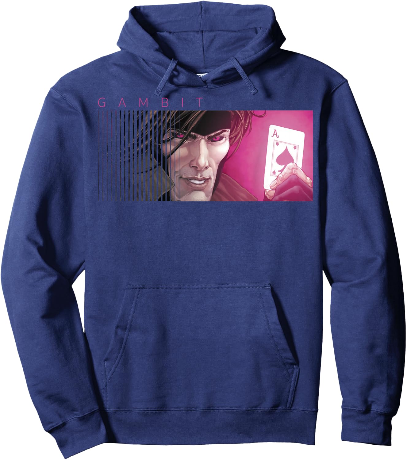 Marvel X-Men Gambit Ace of Spades Graphic Hoodie - Hoodie | Navy