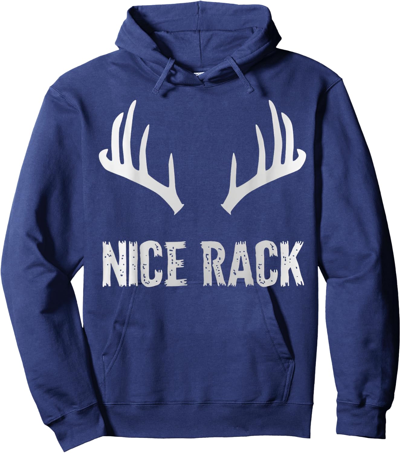 Nice Rack Deer Hunting Big Buck Hoodie - Hoodie | Navy