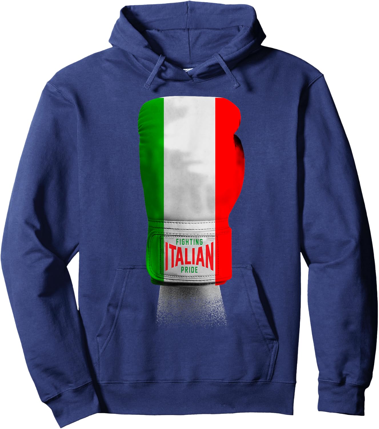 Vintage Italian Flag Boxing Gloves designer Hoodie - Hoodie | Navy