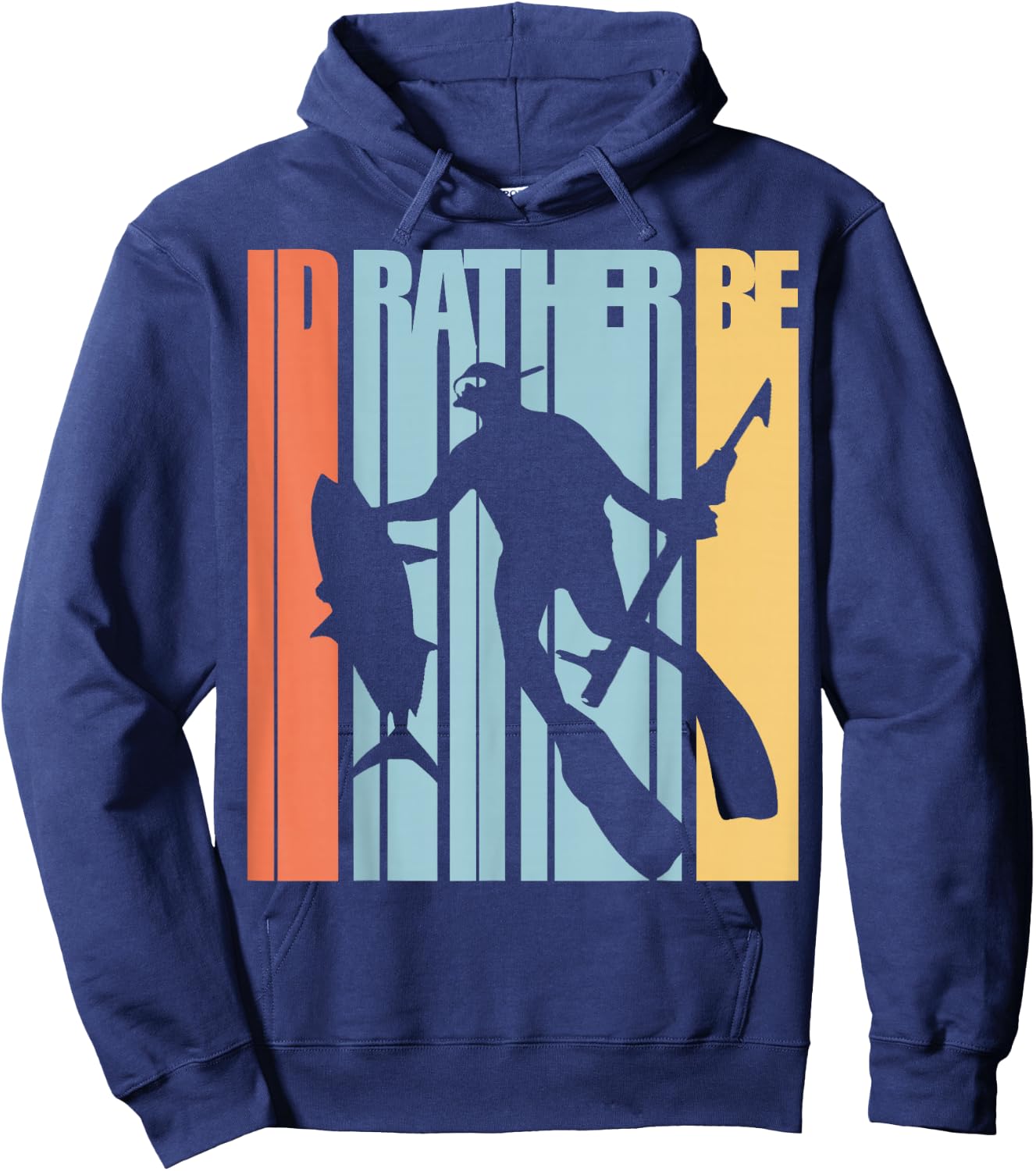 Spearfishing T Shirt Freediving Free Diving Hoodie - Hoodie | Navy